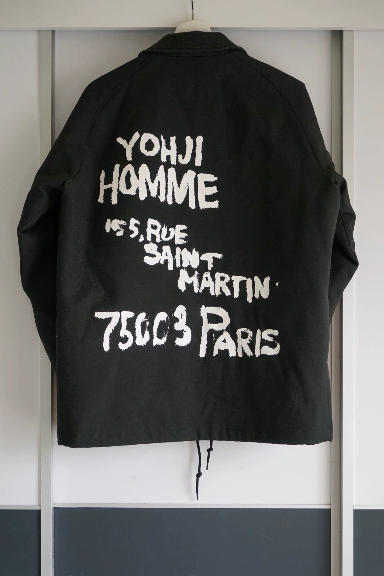 Yohji Yamamoto Yohji Yamamoto 22AW New Era Slogan Wool Coach Jkt Size US L / EU 52-54 / 3 - 1 Thumbnail