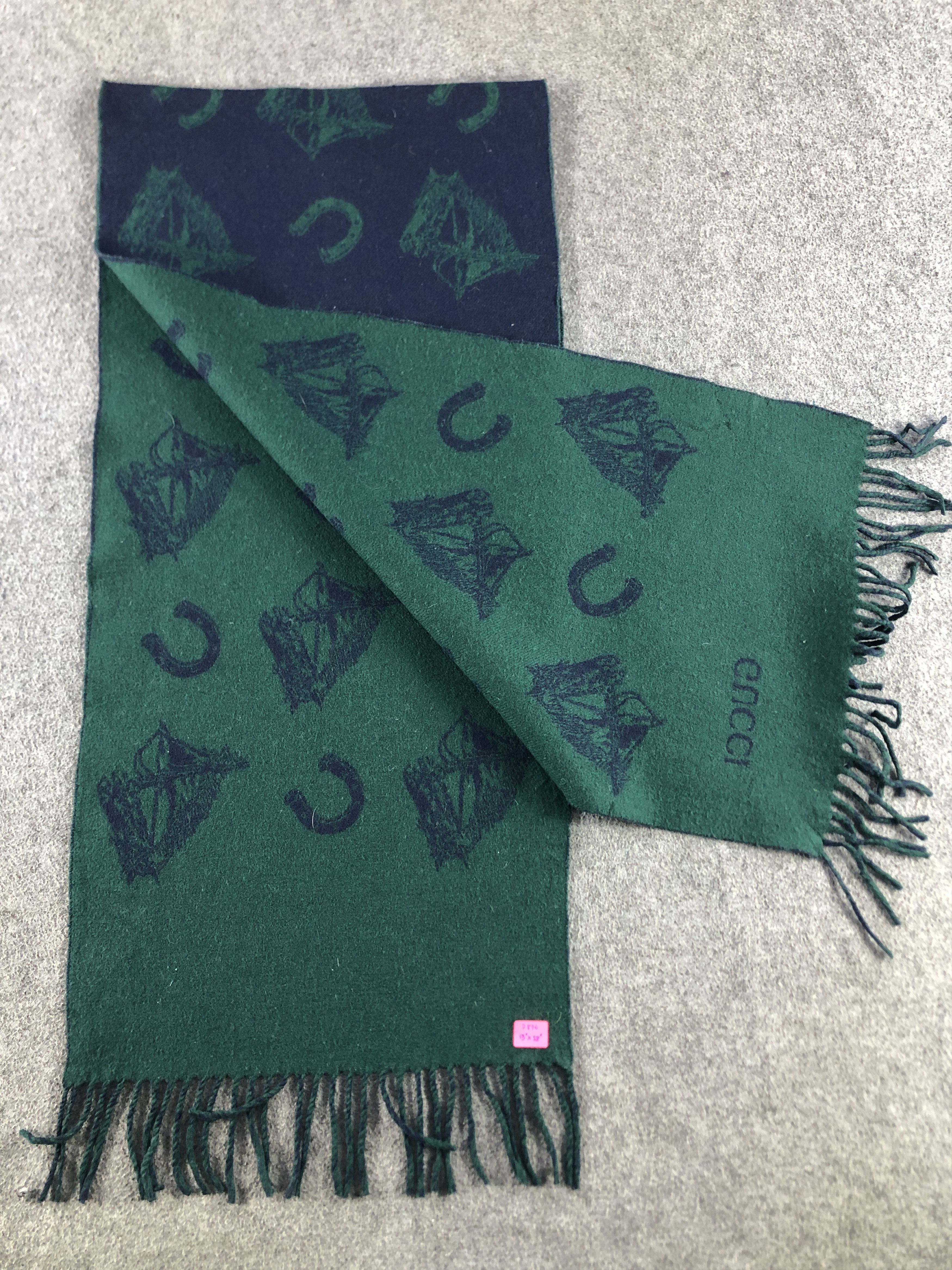 Vintage Gucci Scarf / Muffler / Neckwear P876 Size ONE SIZE - 3 Thumbnail