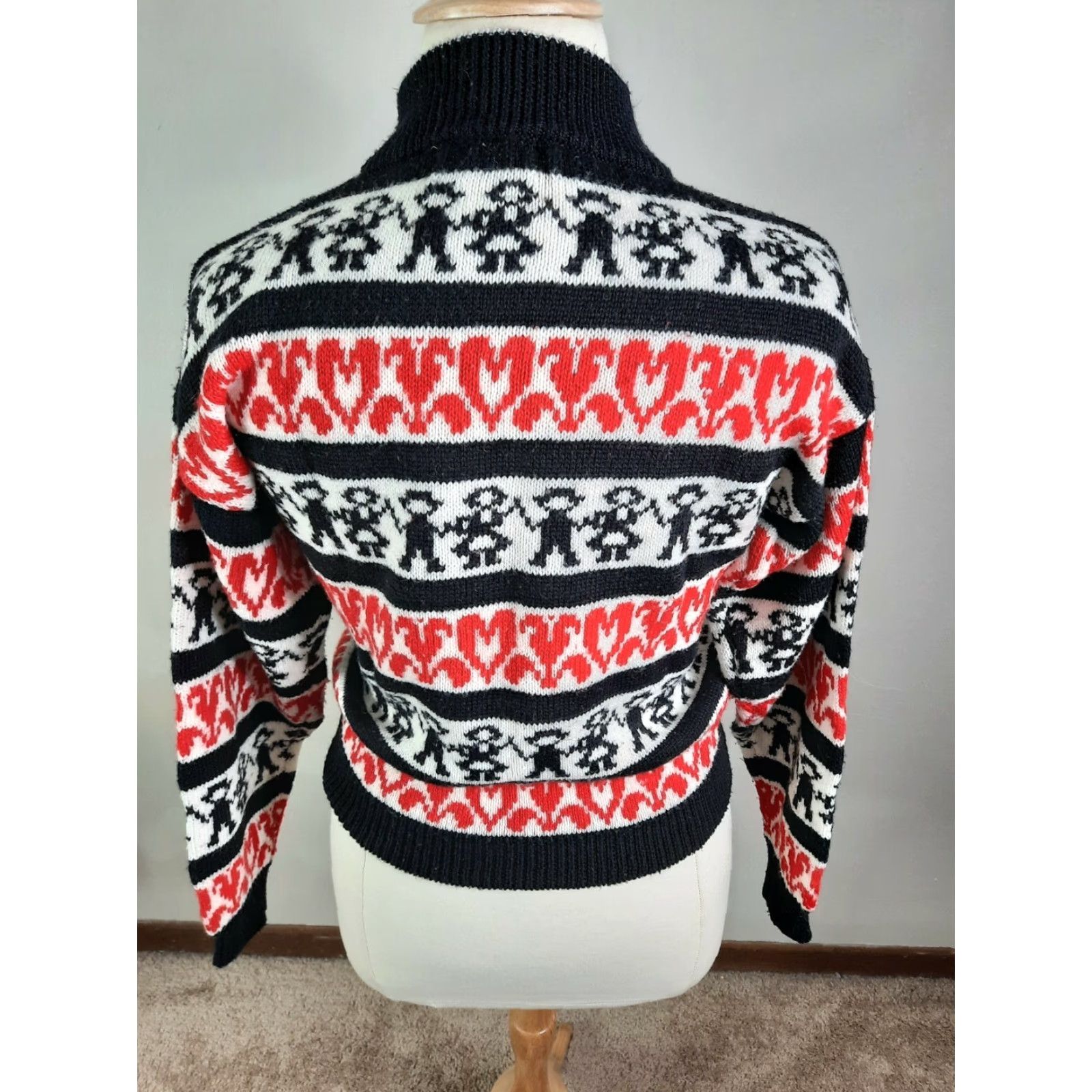 Vintage VINTAGE Words Boy Girl Hearts Love Turtleneck Oversized Sweater Womens Large S4C Size L / US 10 / IT 46 - 5 Thumbnail