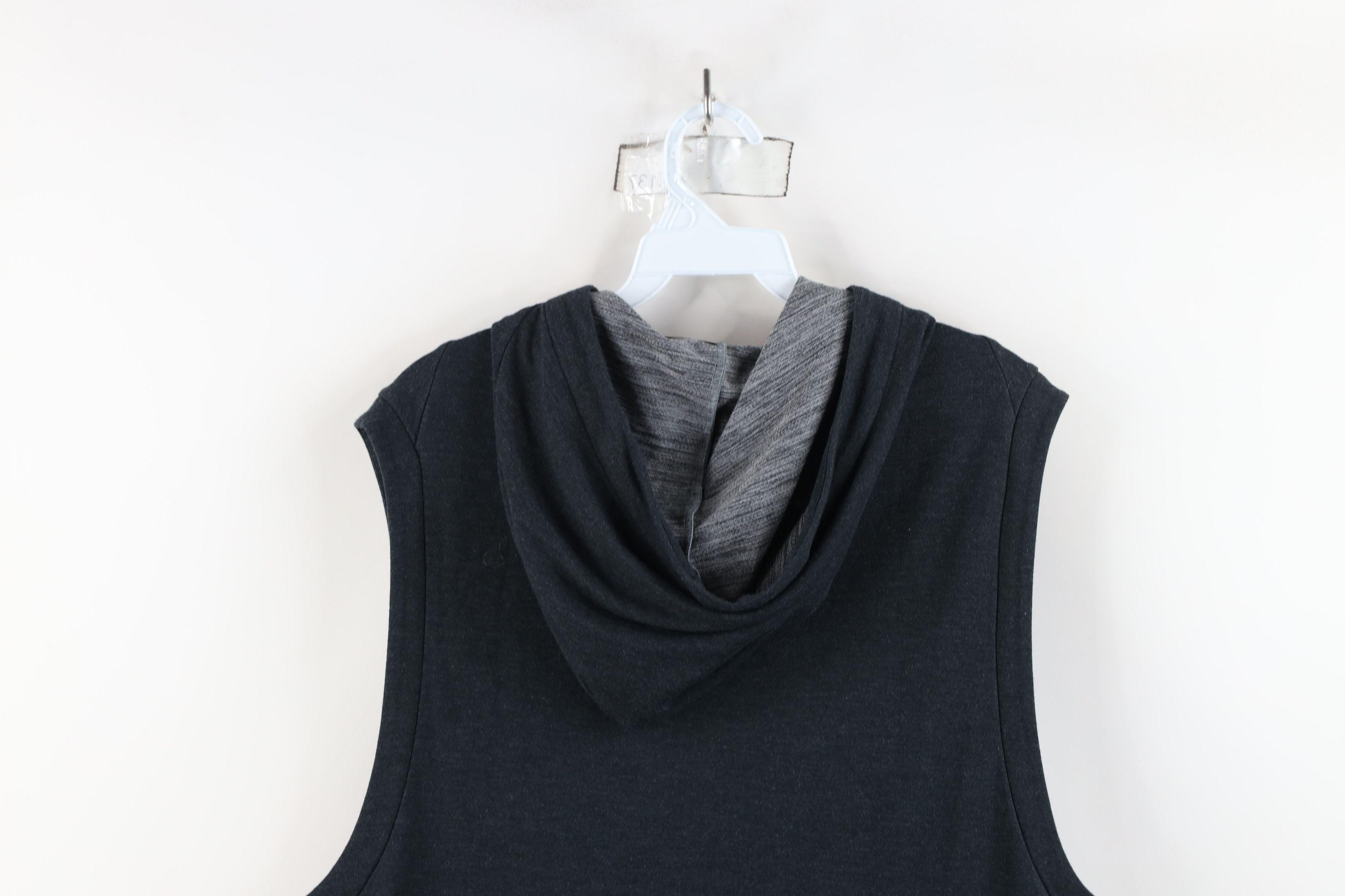 Nike × Vintage Nike Sleeveless Training Hoodie Sweatshirt Charcoal Gray Size US M / EU 48-50 / 2 - 12 Thumbnail