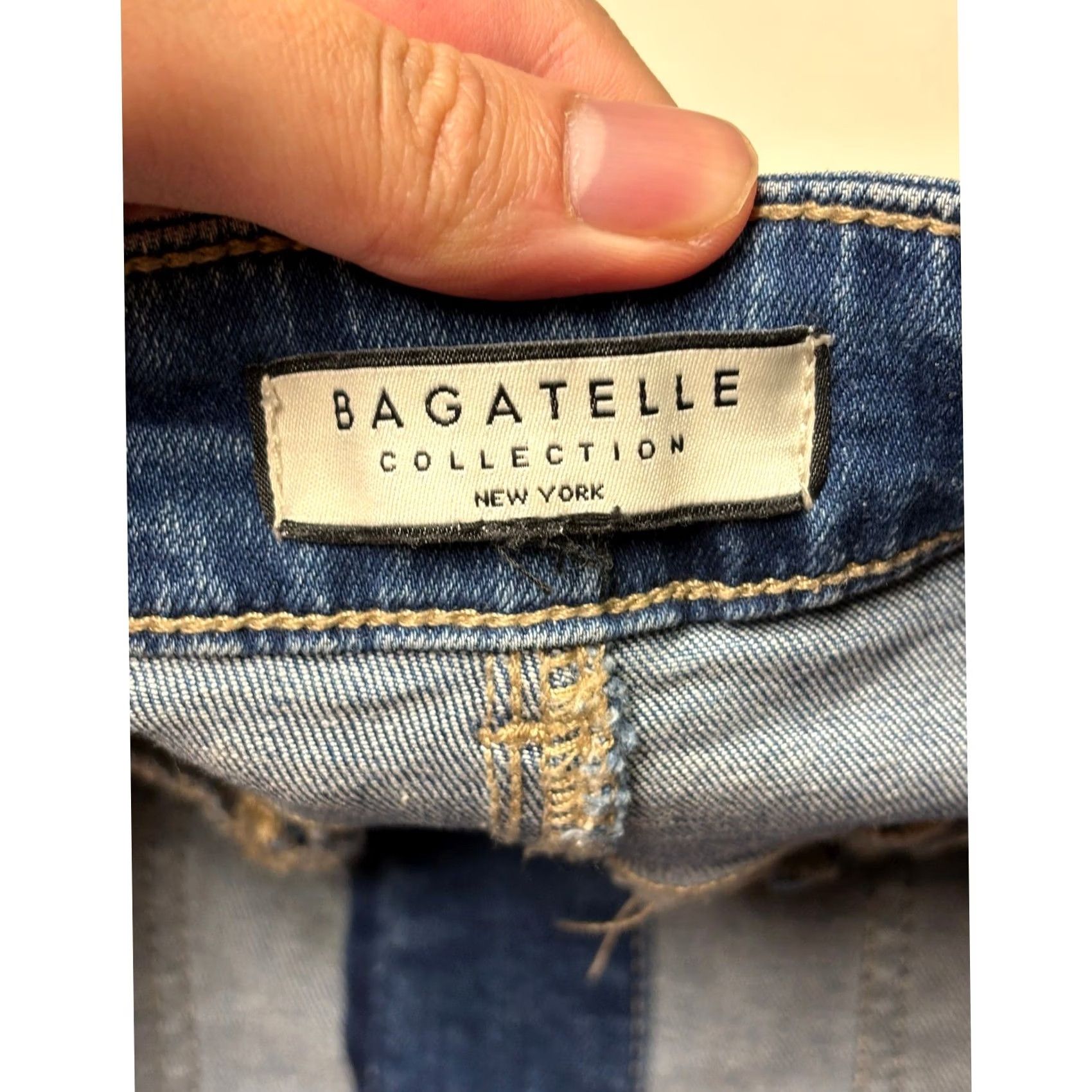 Vintage Bagatelle Collection Denim Skirt Womens 31W L35 Blue Blend Button Front Maxi Size 32" / US 10 / IT 46 - 4 Thumbnail