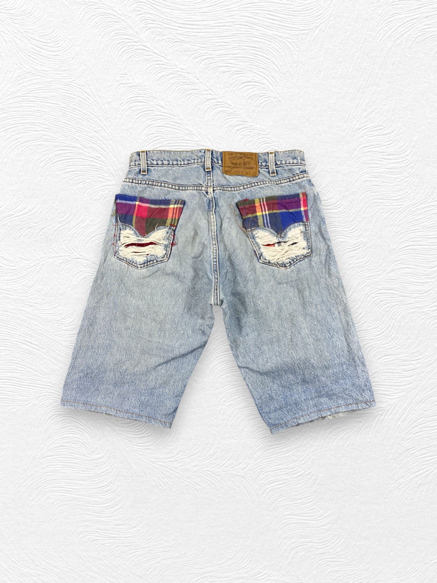 Levi's Distressed Blue Vintage Levi's 505 Shorts Jeans 32x11-JN3784 Size US 32 / EU 48 - 2 Thumbnail