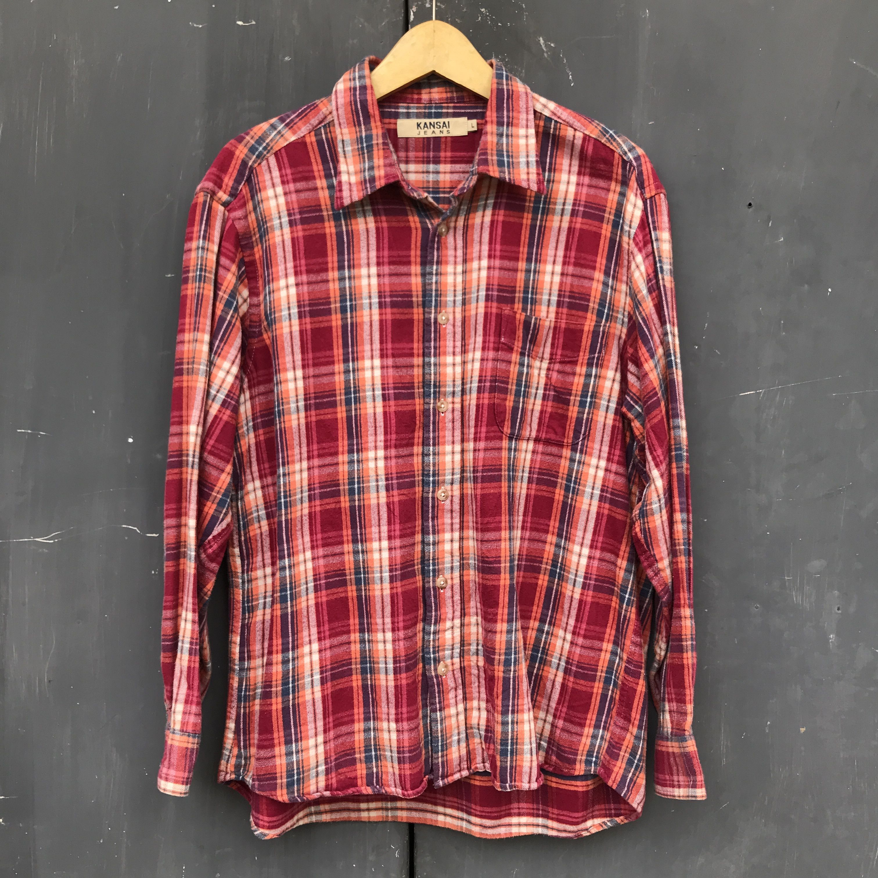 Kansai Yamamoto Kansai Yamamoto Jeans Flannel Red Size US L / EU 52-54 / 3 - 1 Thumbnail