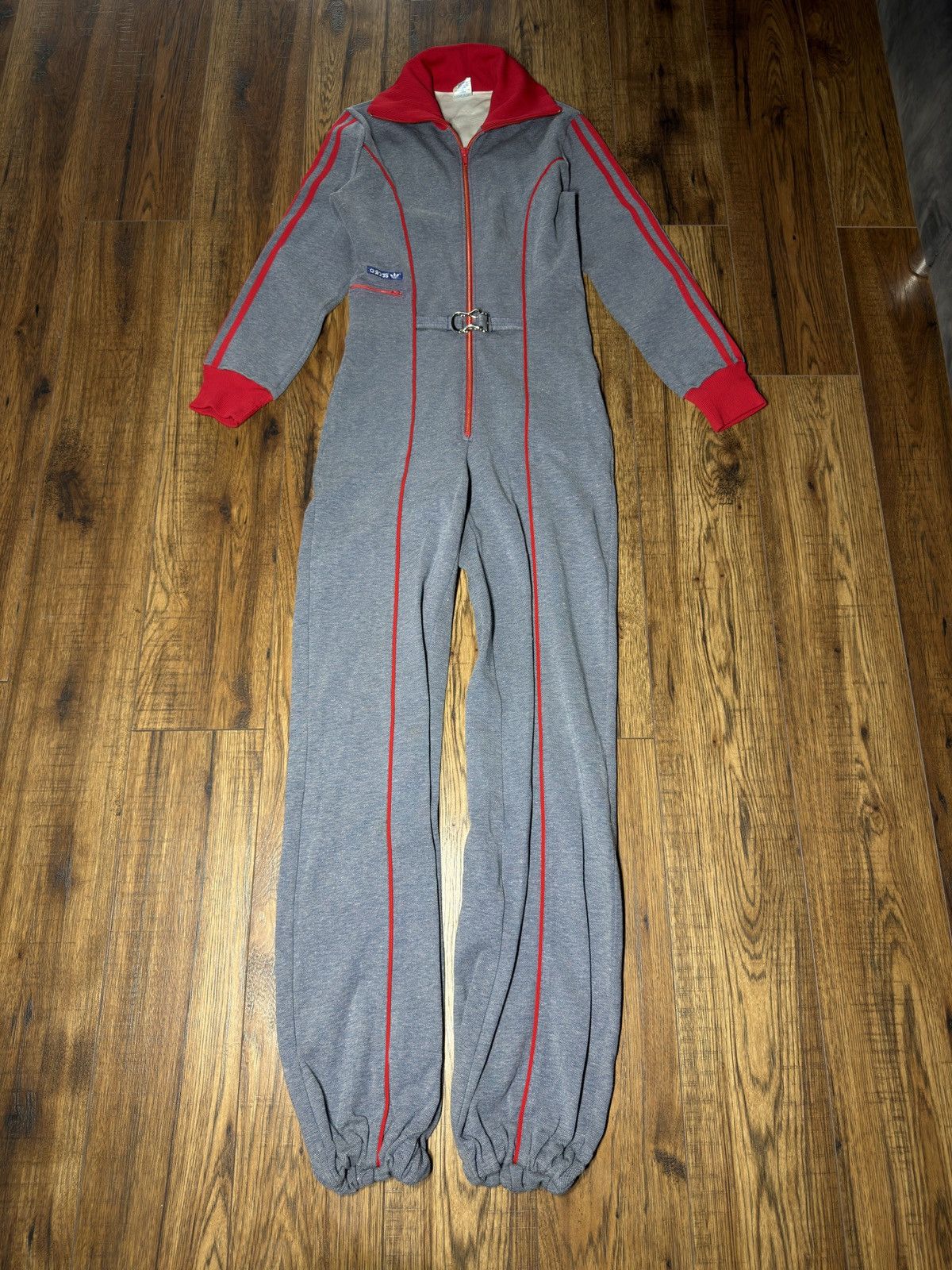 Adidas 70s single-breasted jumpsuit, vintage, rare, 70s, unique Size M / US 6-8 / IT 42-44 - 5 Thumbnail