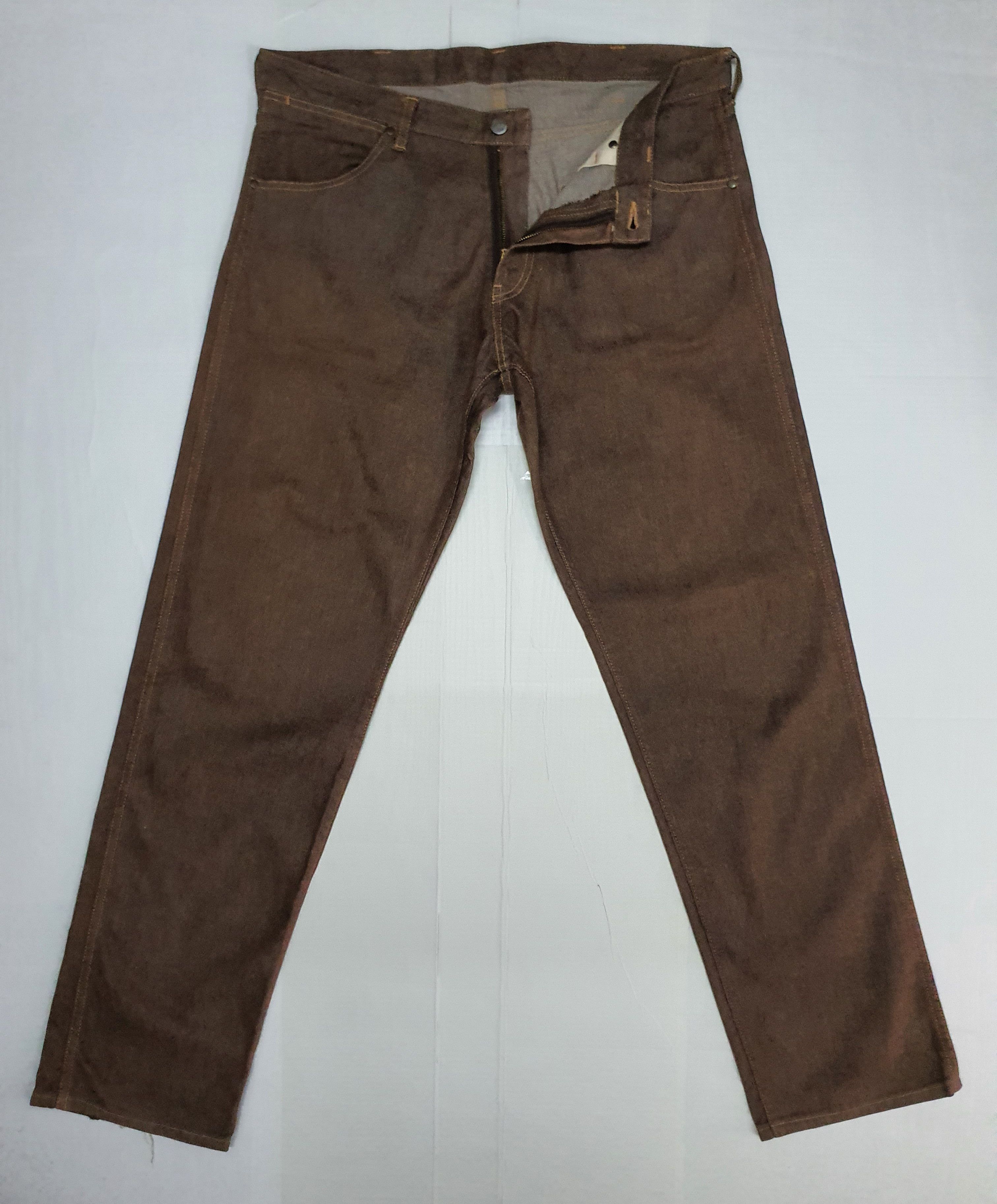Bape Waist 36" Vintage Bathing Ape Brown Jeans, XL. (Original) Size US 36 / EU 52 - 5 Thumbnail