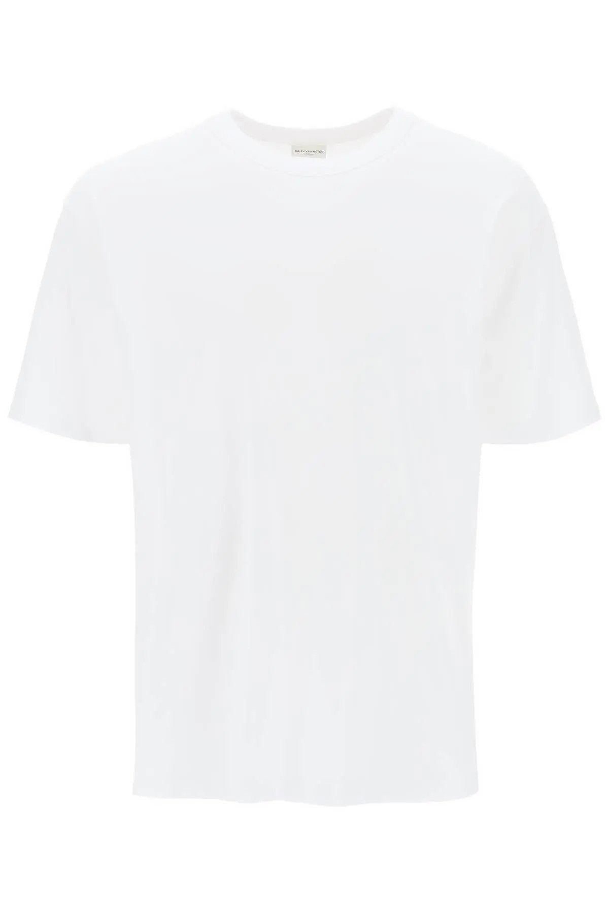 image of Dries Van Noten O1S22I1N0224 Herr Oversized Classic T-Shirt In White, Men's (Size Small)