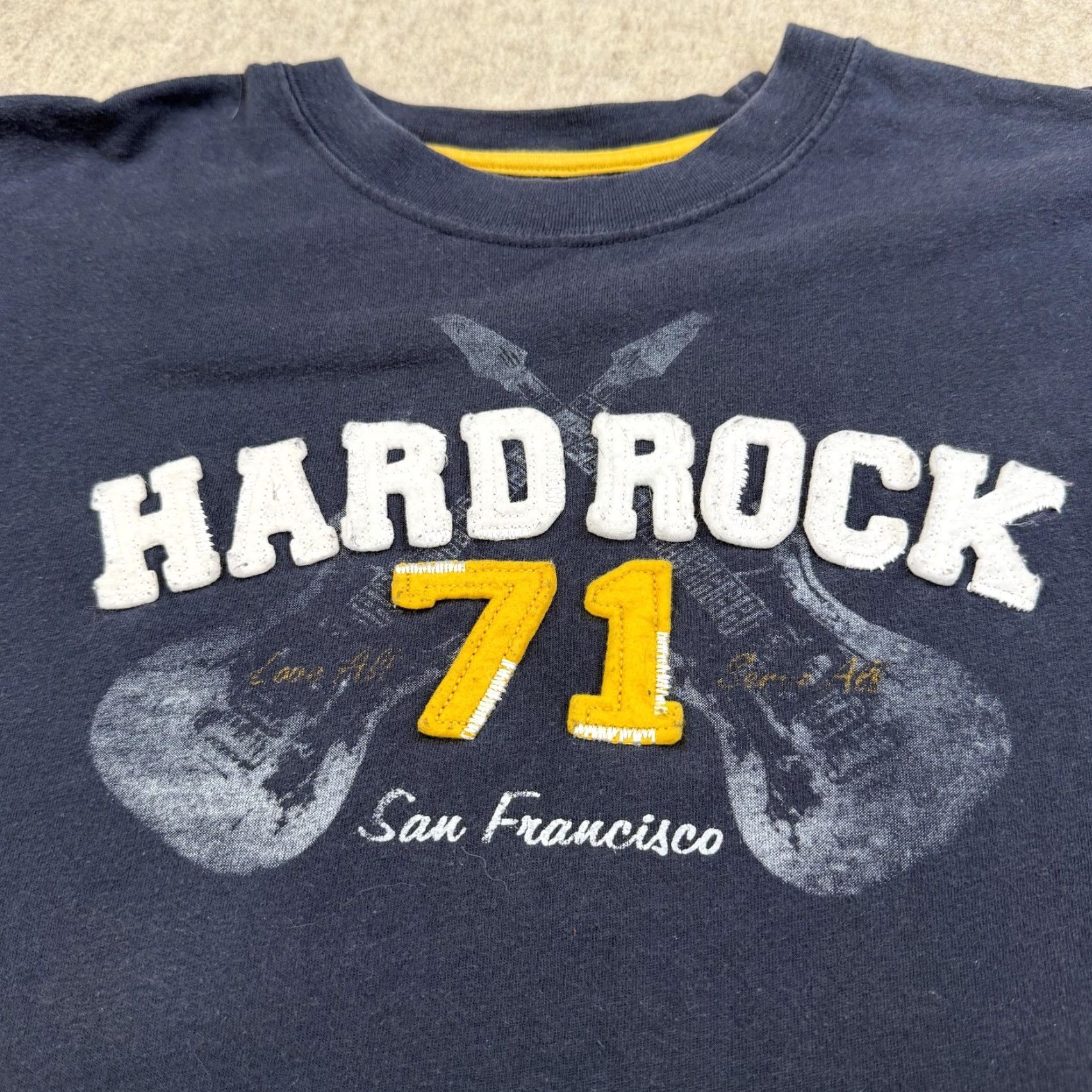 Hard Rock Cafe Hard Rock Cafe Shirt Mens Large Blue 71 San Francisco Guitar Graphic Cotton T-Shirt Crew Neck Short Sleeve Logo Rock Music City Size US L / EU 52-54 / 3 - 3 Thumbnail