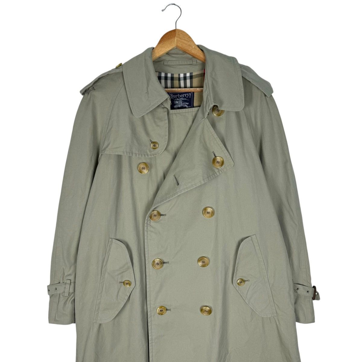 Burberry × Burberry Prorsum × Vintage ☀️BURBERRYS ENGLAND NOVA CHECKED TRENCH COAT JACKET Size US M / EU 48-50 / 2 - 4 Thumbnail