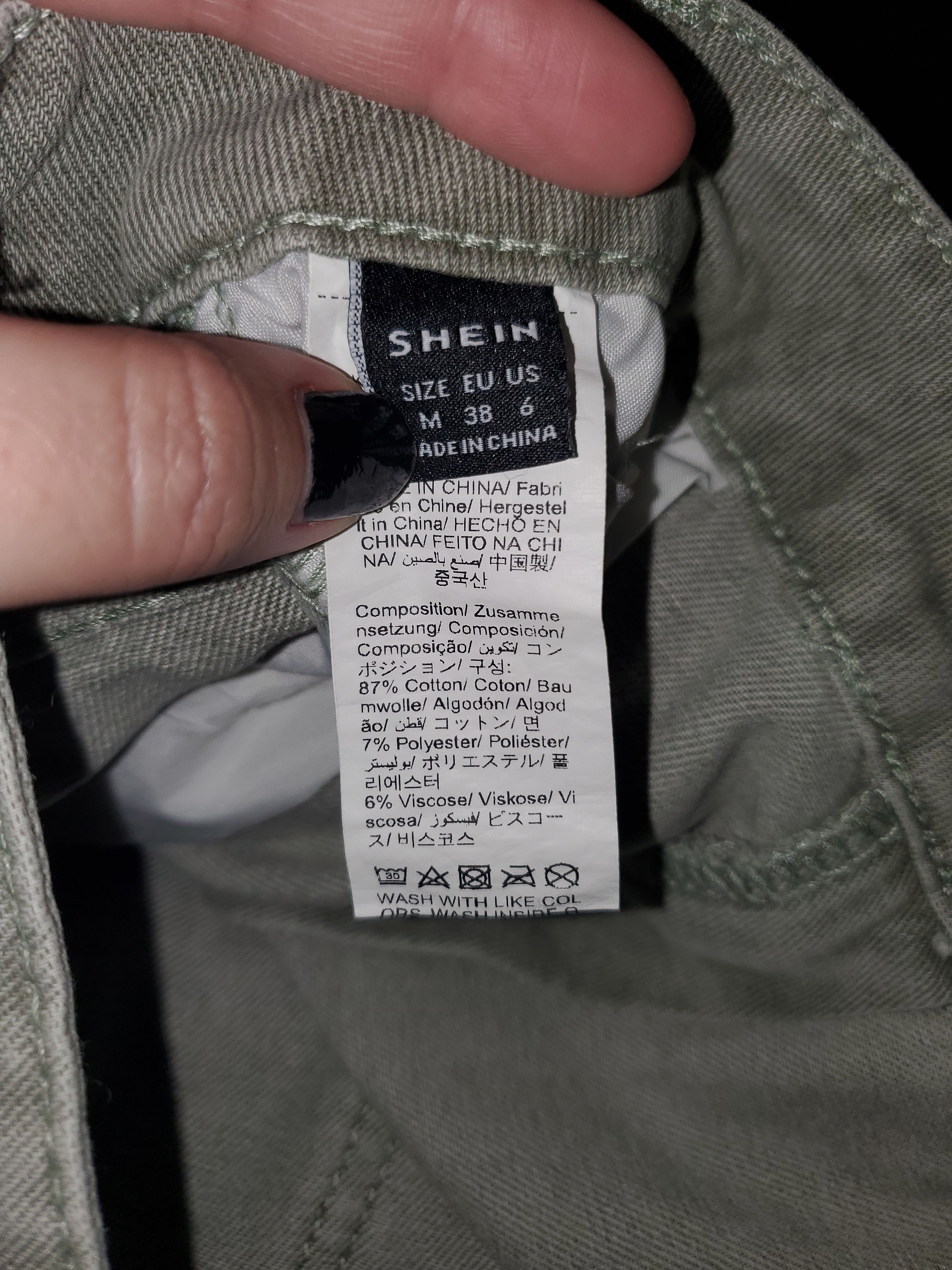 Shein Sage green denim skort - size M Size 28" / US 6 / IT 42 - 2 Thumbnail