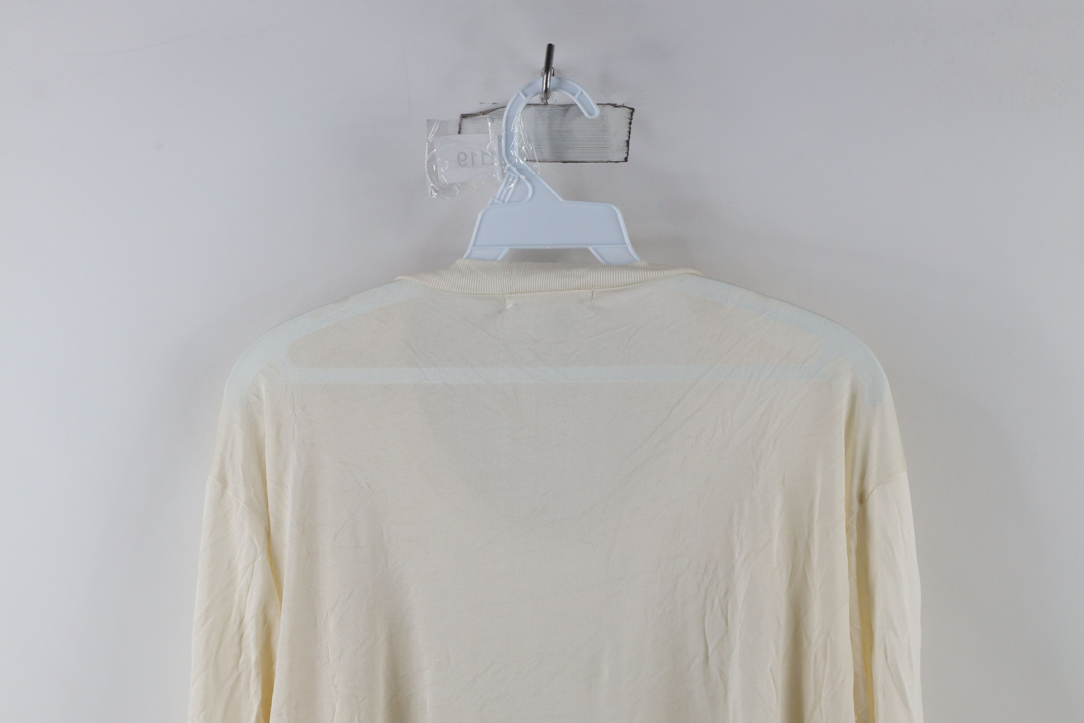 Vintage Vintage 90s Streetwear Sheer Silk Long Sleeve T-Shirt Size US XL / EU 56 / 4 - 8 Thumbnail