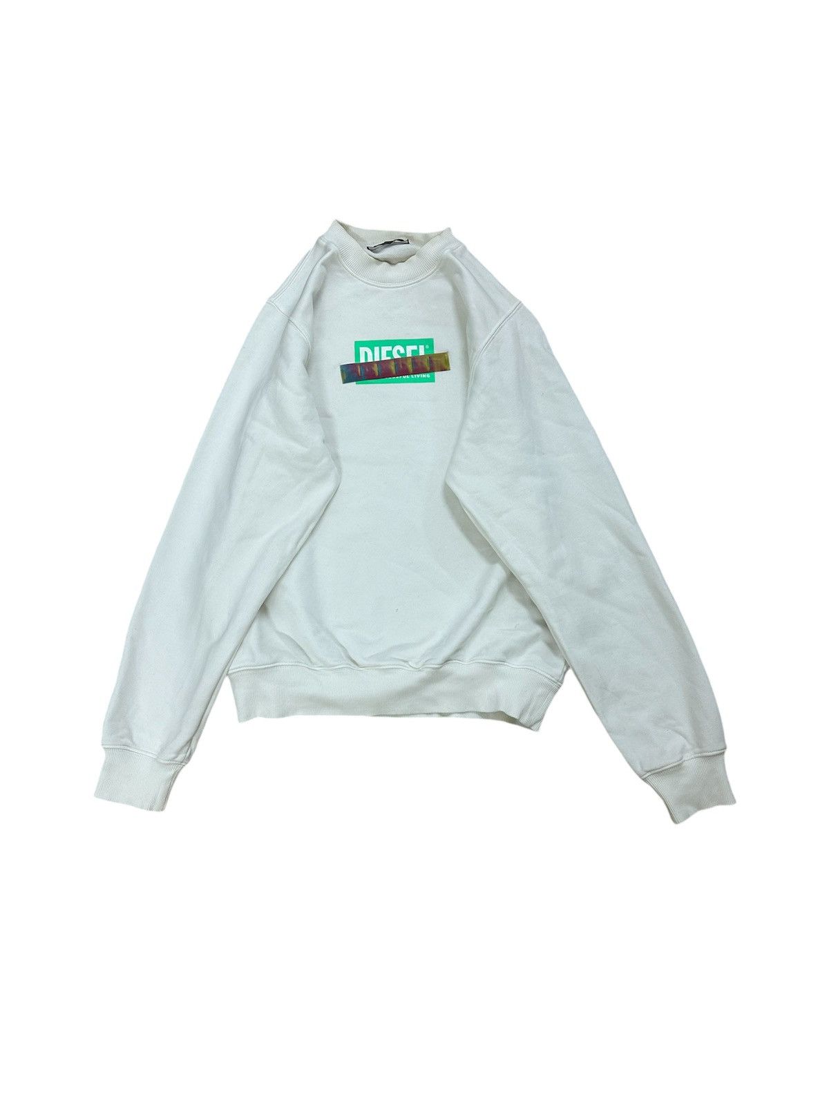 Beauty Beast × Diesel Rare And Beautiful Diesel Box Logo Sweatshirt Size US XS / EU 42 / 0 - 1 Thumbnail
