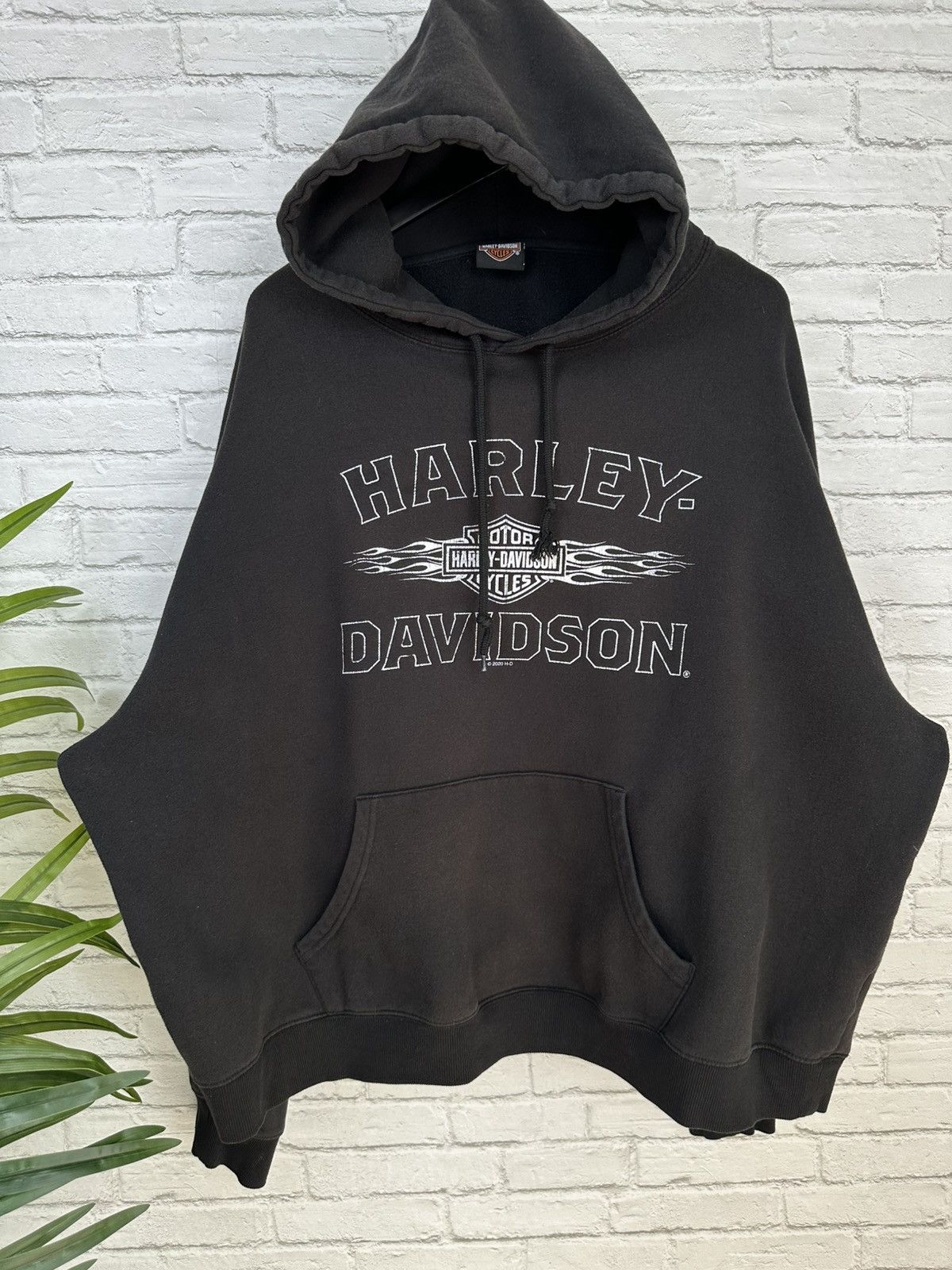 Harley Davidson (3XL) SICK FLAMES FADED Black Harley Davidson Hoodie Size US XXL / EU 58 / 5 - 6 Thumbnail