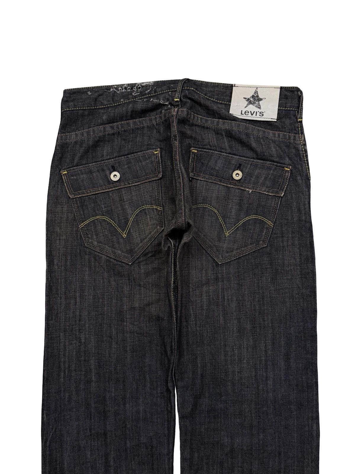 Levi's Vintage 00s Levi’s Black 521-00 Japanese Denim Jeans | W32 Size US 32 / EU 48 - 5 Thumbnail