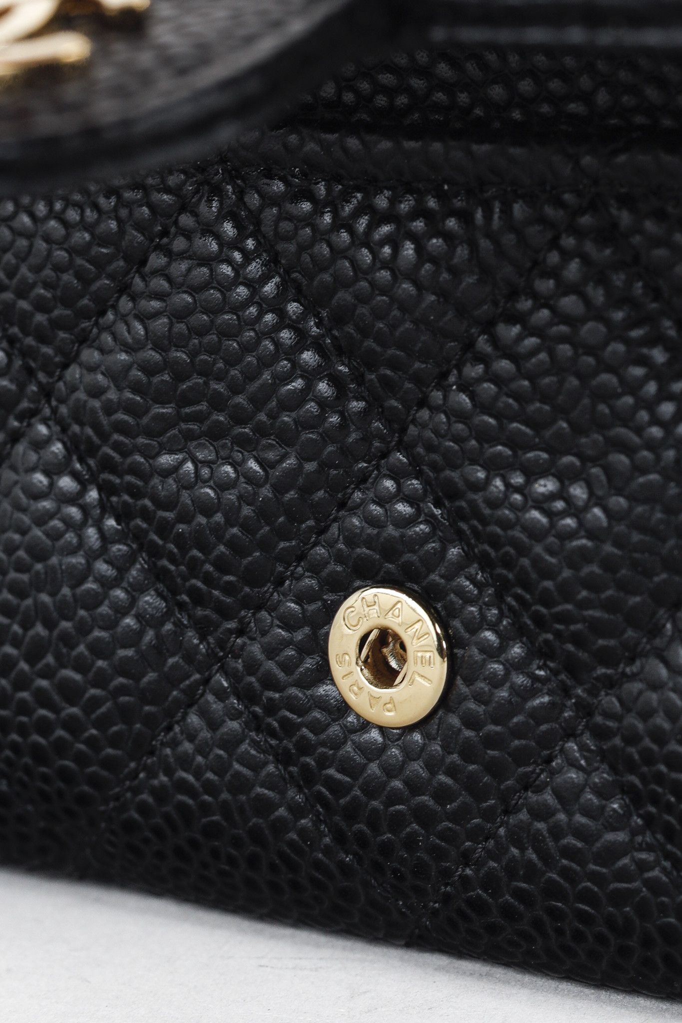 Chanel Chanel Black Caviar Leather Flap Card Holder Wallet Size ONE SIZE - 7 Thumbnail