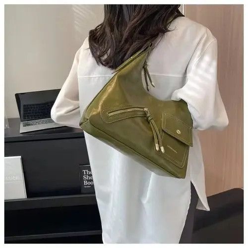 Japanese Brand × Leather Versatile pu leather armpit bag Size ONE SIZE - 3 Thumbnail