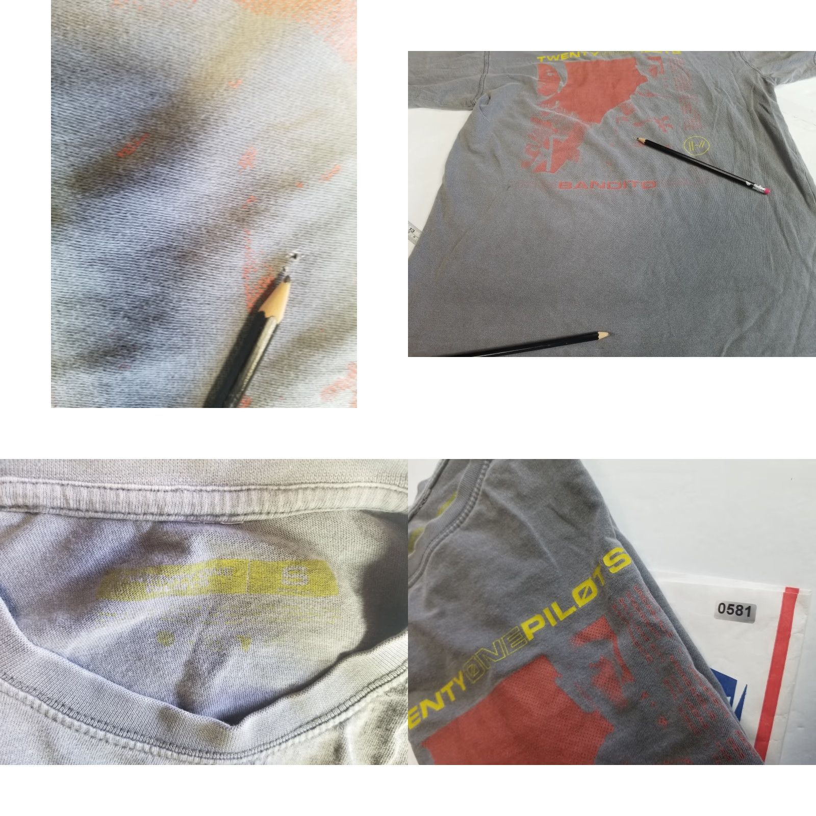 Vintage Twenty One 21 Pilots Shirt Short Sleeve The Bandito Tour 2019 Gray Size S Mens Crew Neck Cotton Logo Limited Edition Size US S / EU 44-46 / 1 - 8 Thumbnail
