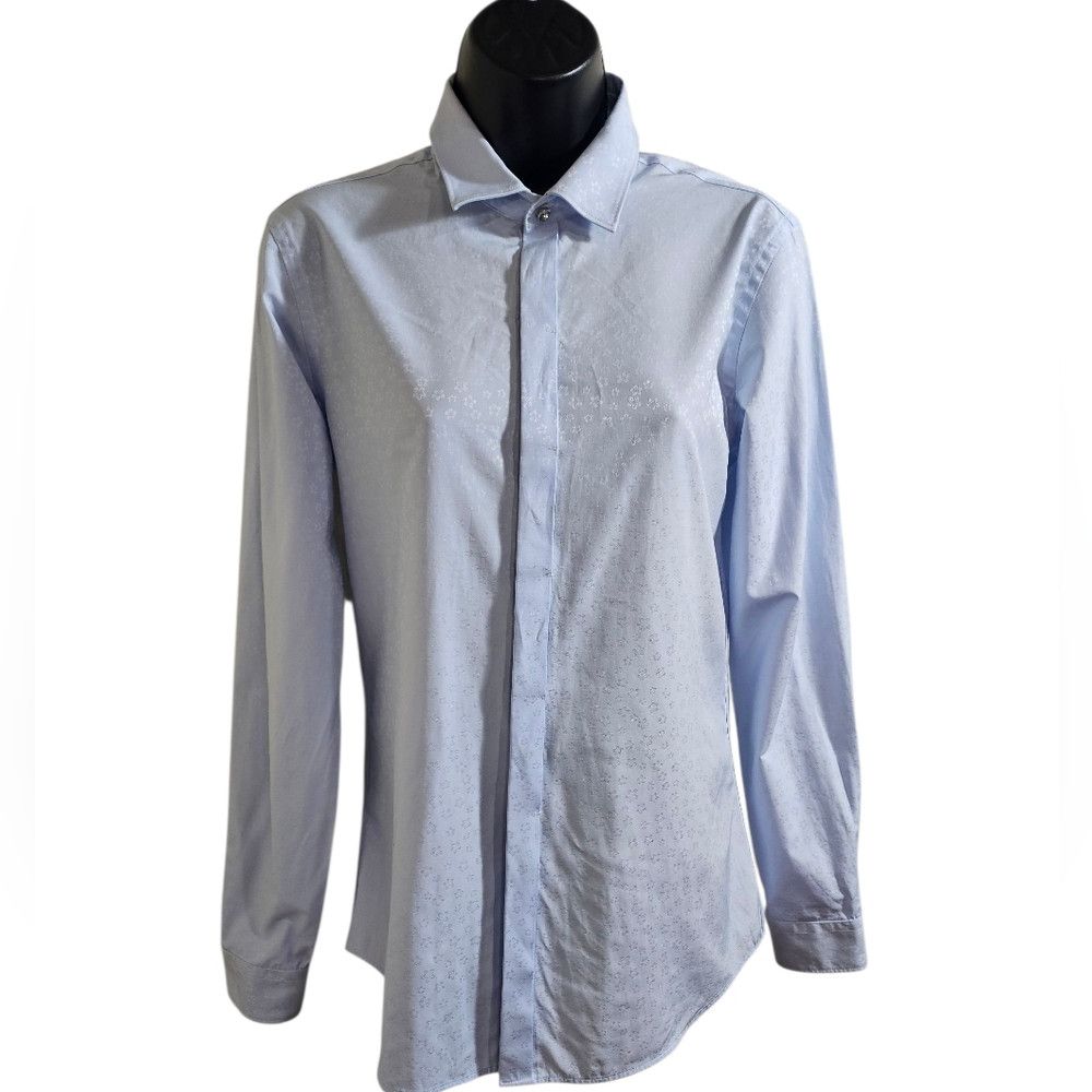 Other Sant Angelo Sky Blue Floral Long Sleeve Dress Shirt Women M Size M / US 6-8 / IT 42-44 - 1 Thumbnail