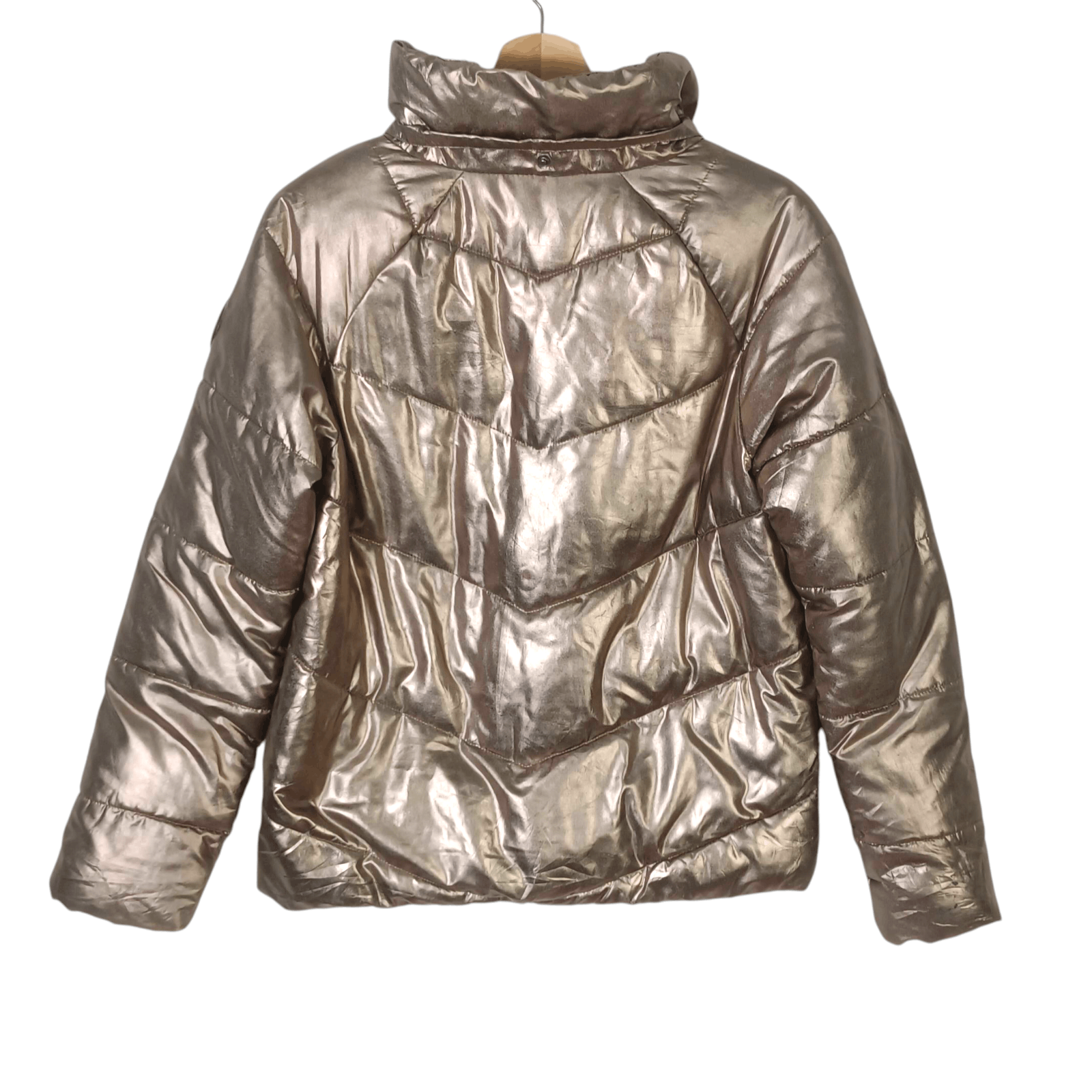 H&M H&M Padded Jacket Copper Metalic Size US M / EU 48-50 / 2 - 2 Thumbnail