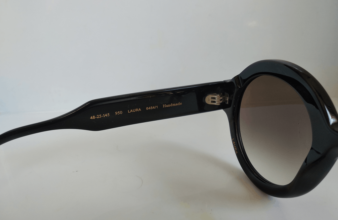 Other Handmade Black Acetate Gigistudios Round Sunglasses Frame Size ONE SIZE - 6 Thumbnail