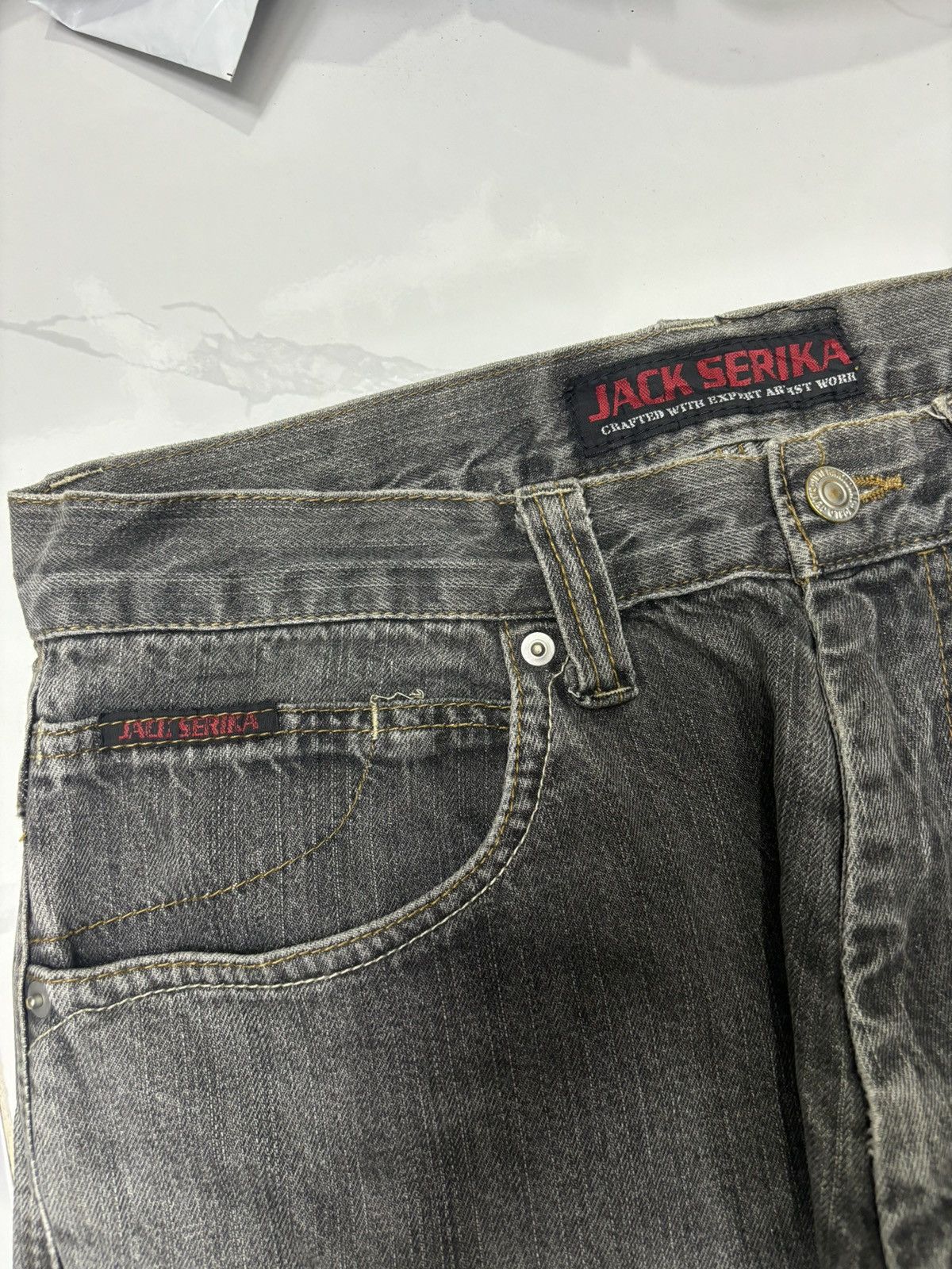 Hysteric Glamour BAGGY🔥JACK SERIKA MULTI POCKET BAGGY CARGO JEANS PANTS Size US 32 / EU 48 - 11 Thumbnail