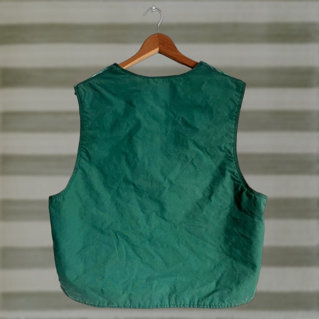 Gap VINTAGE Gap Vest Shirt Men 90s Plaid Green L Waistcoat Padded Pockets Size US L / EU 52-54 / 3 - 1 Thumbnail