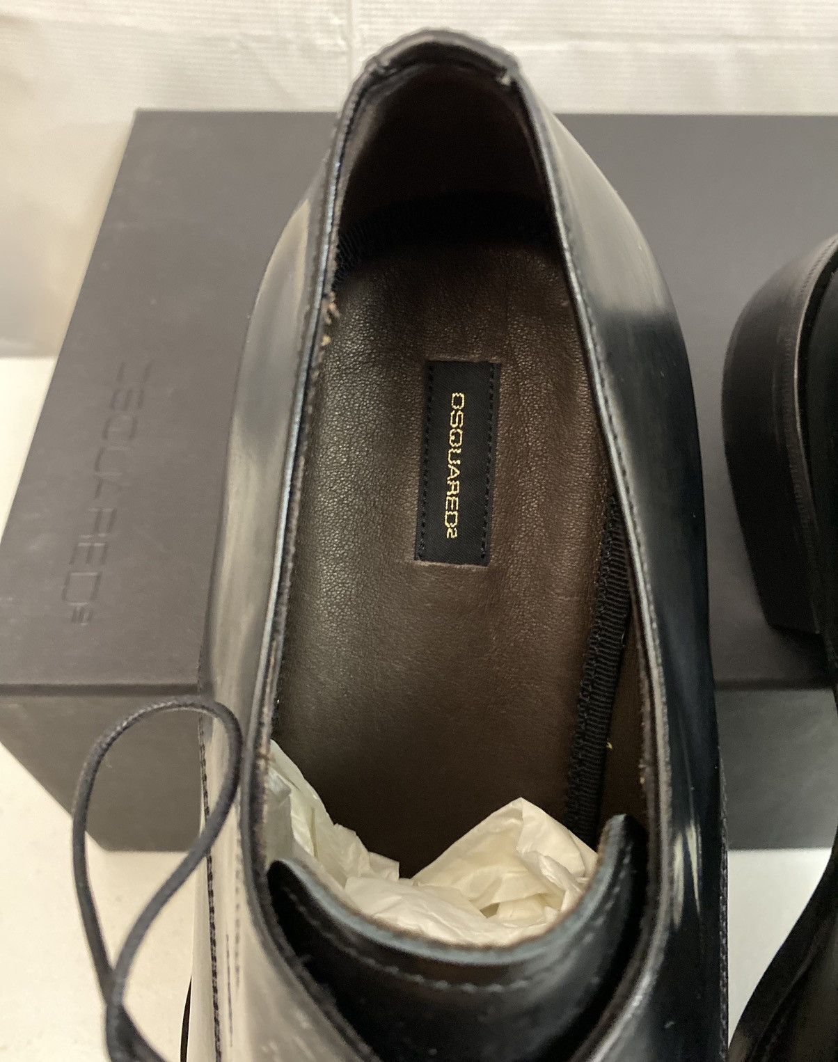 Dsquared2 Dsquared2 🇮🇹 Black Polished Leather Evening Derby 11 NEW Size US 11 / EU 44 - 13 Thumbnail