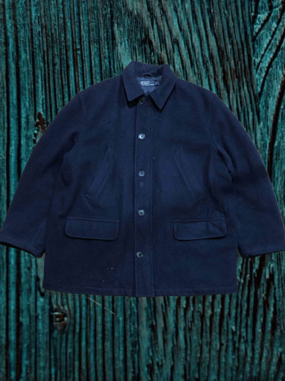 Polo Ralph Lauren Polo Ralph Lauren Wool Navy Peacoat Field Jacket Coat Size US L / EU 52-54 / 3 - 1 Thumbnail