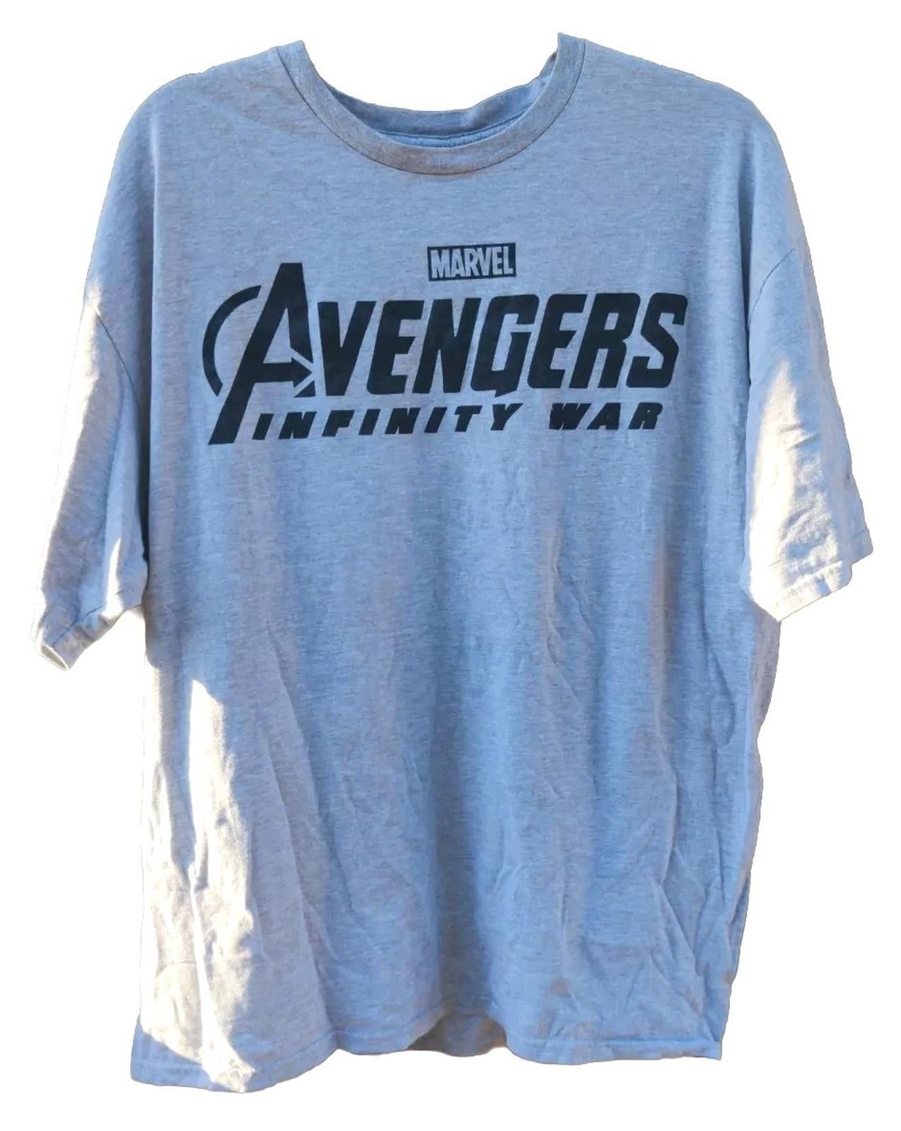 Mad Engine Avengers T-Shirt Infinity War Simple Word Logo Gray 2XL 2X Size US XXL / EU 58 / 5 - 2 Thumbnail