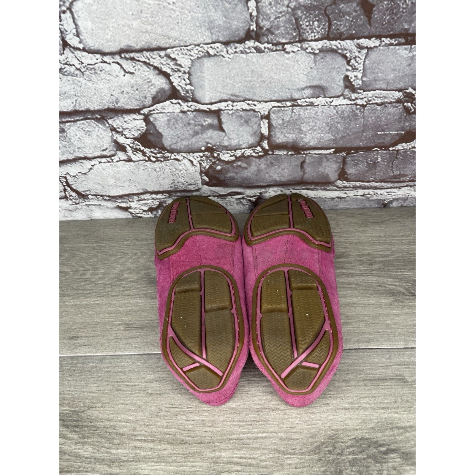 Rockport Rockport Fuchsia Pink Suede Leather Penny Loafer Driving Fla Size US 8 / IT 38 - 9 Thumbnail