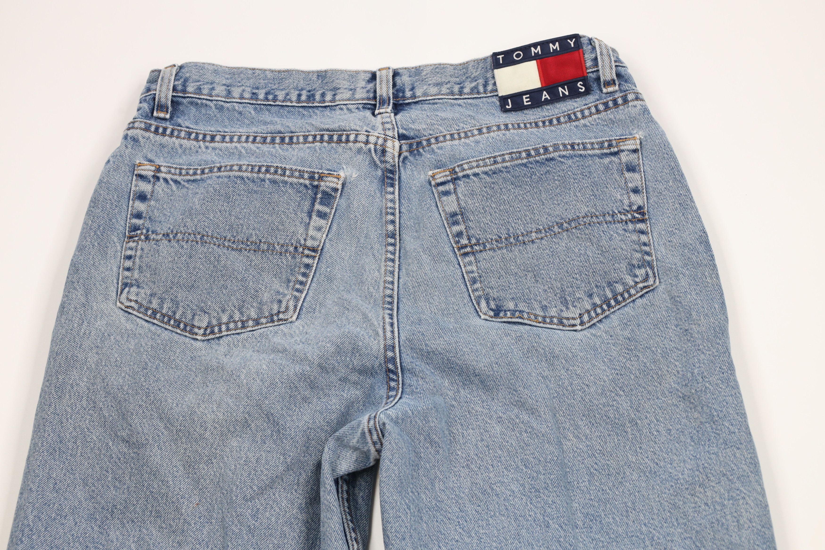 Tommy Hilfiger × Vintage Vintage 90s Tommy Hilfiger Spell Out Straight Leg Jeans USA Size US 34 / EU 50 - 13 Thumbnail
