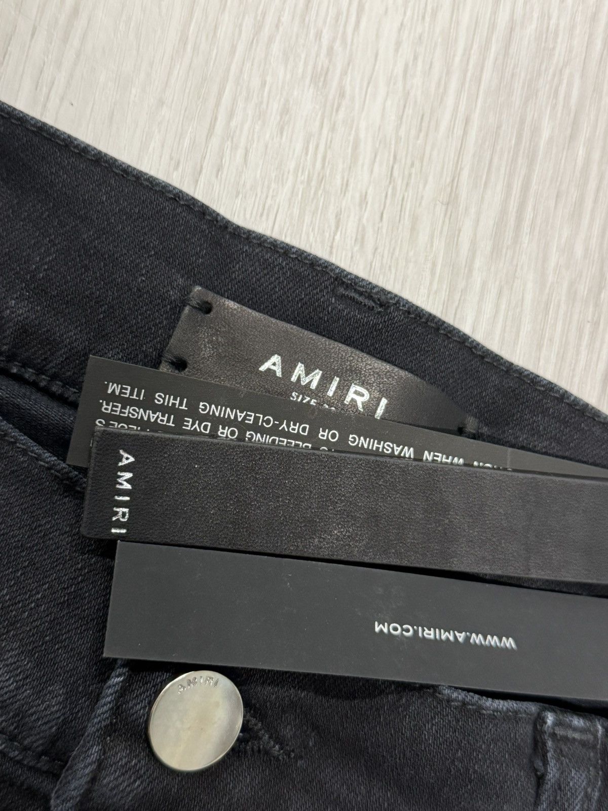 Amiri Thrasher Plus Aged Black Jeans