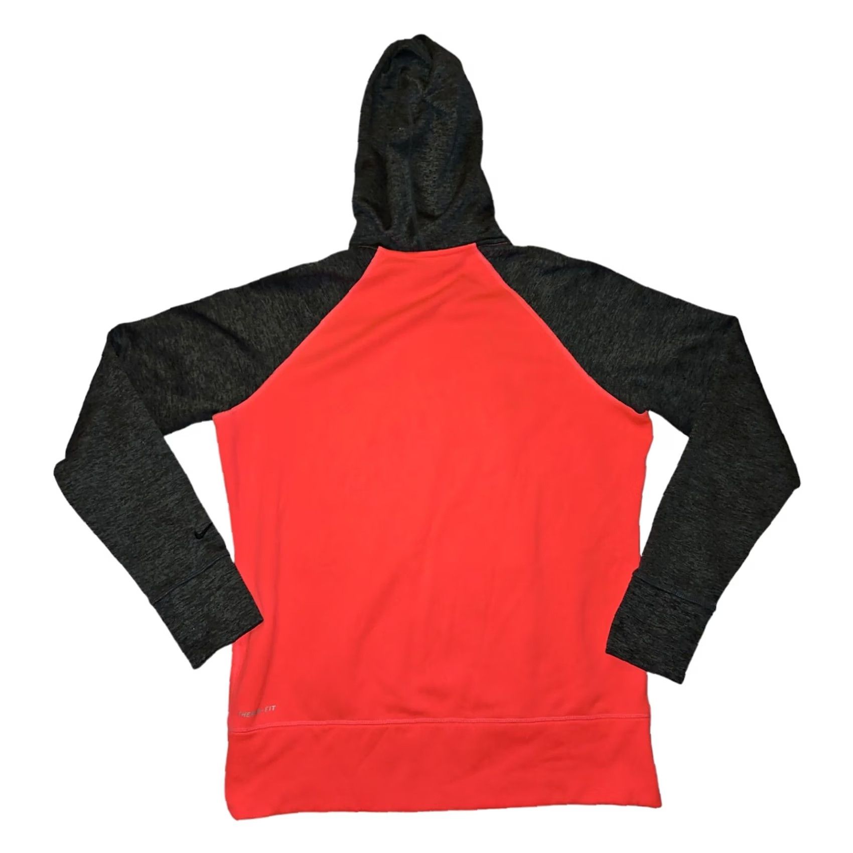 Nike Nike Therma Fit Hoodie Women's Large Long Sleeve Hooded Drawstring Orange Active Size L / US 10 / IT 46 - 6 Thumbnail