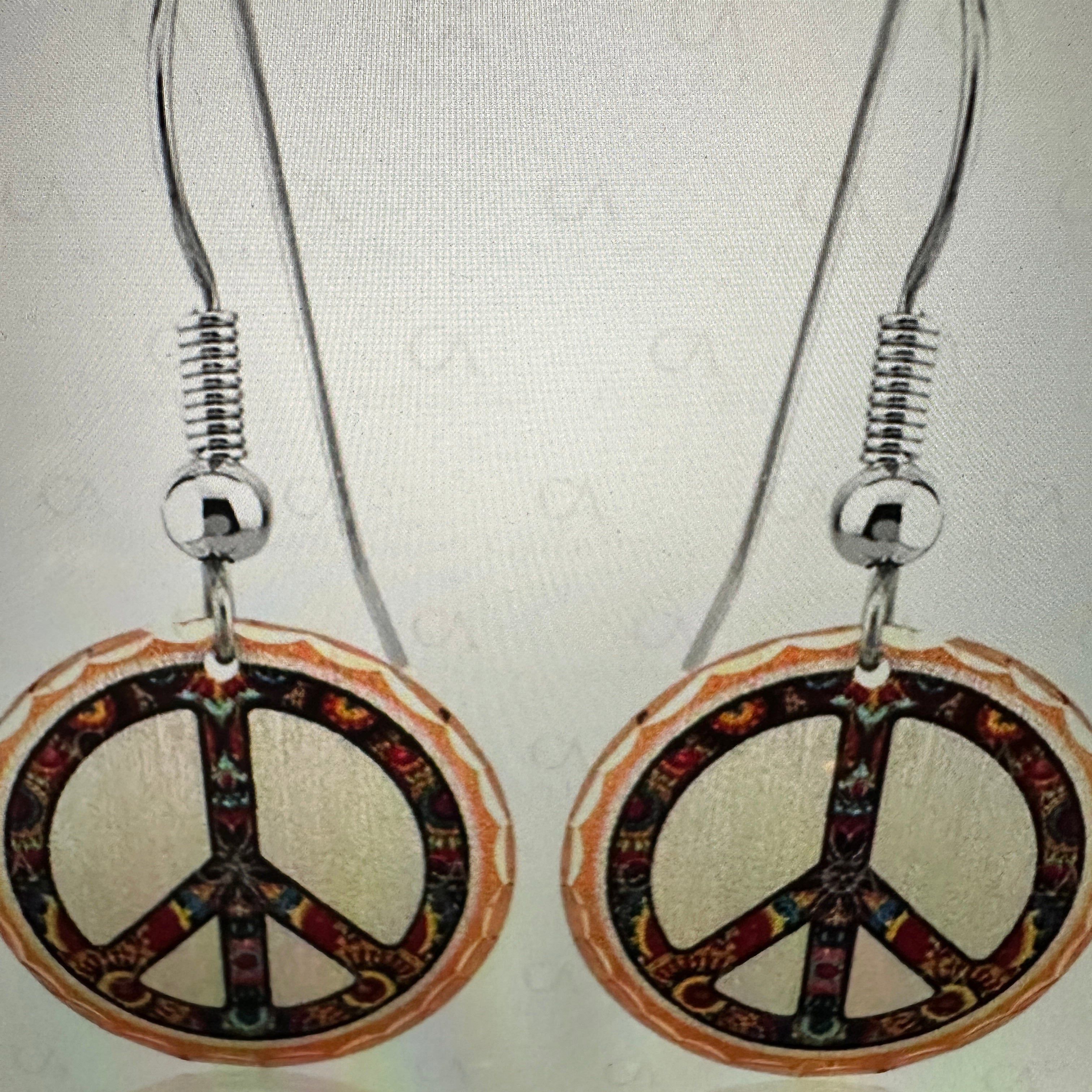 Other Handmade Boho Copper Earrings, Diamond Cut Hippie Peace Wire Size ONE SIZE - 6 Thumbnail