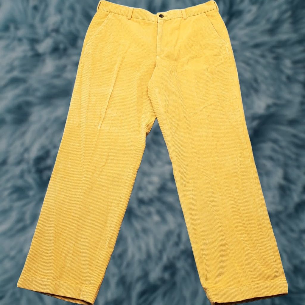 Brooks Brothers Brooks Brothers Mens Corduroy Pants 35x30 Orange Stretch Flat Front Straight Leg Chino Pants Mens Size 35 Orange Brooks Brothers Listing Size US 35 - 1 Thumbnail