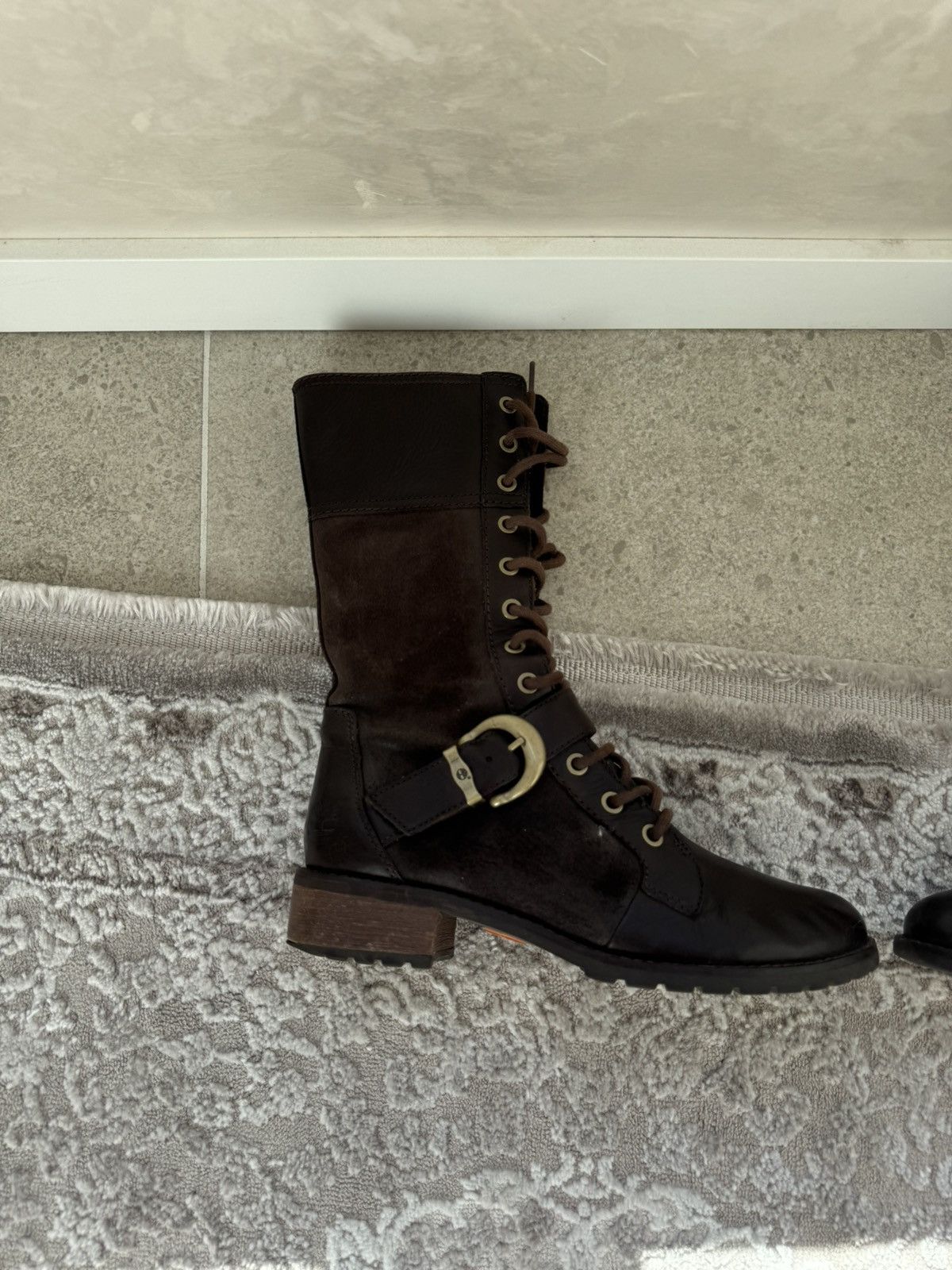 Timberland Vintage y2k Timberland Suede Racing Moto High Boots Size US 8.5 / IT 38.5 - 6 Thumbnail