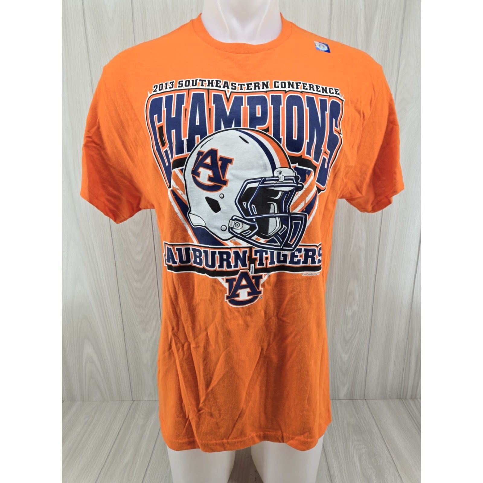 Delta Auburn Tigers 2013 SEC Champions Shirt Delta Adult Large Orange T-Shirt Men Size US L / EU 52-54 / 3 - 2 Thumbnail