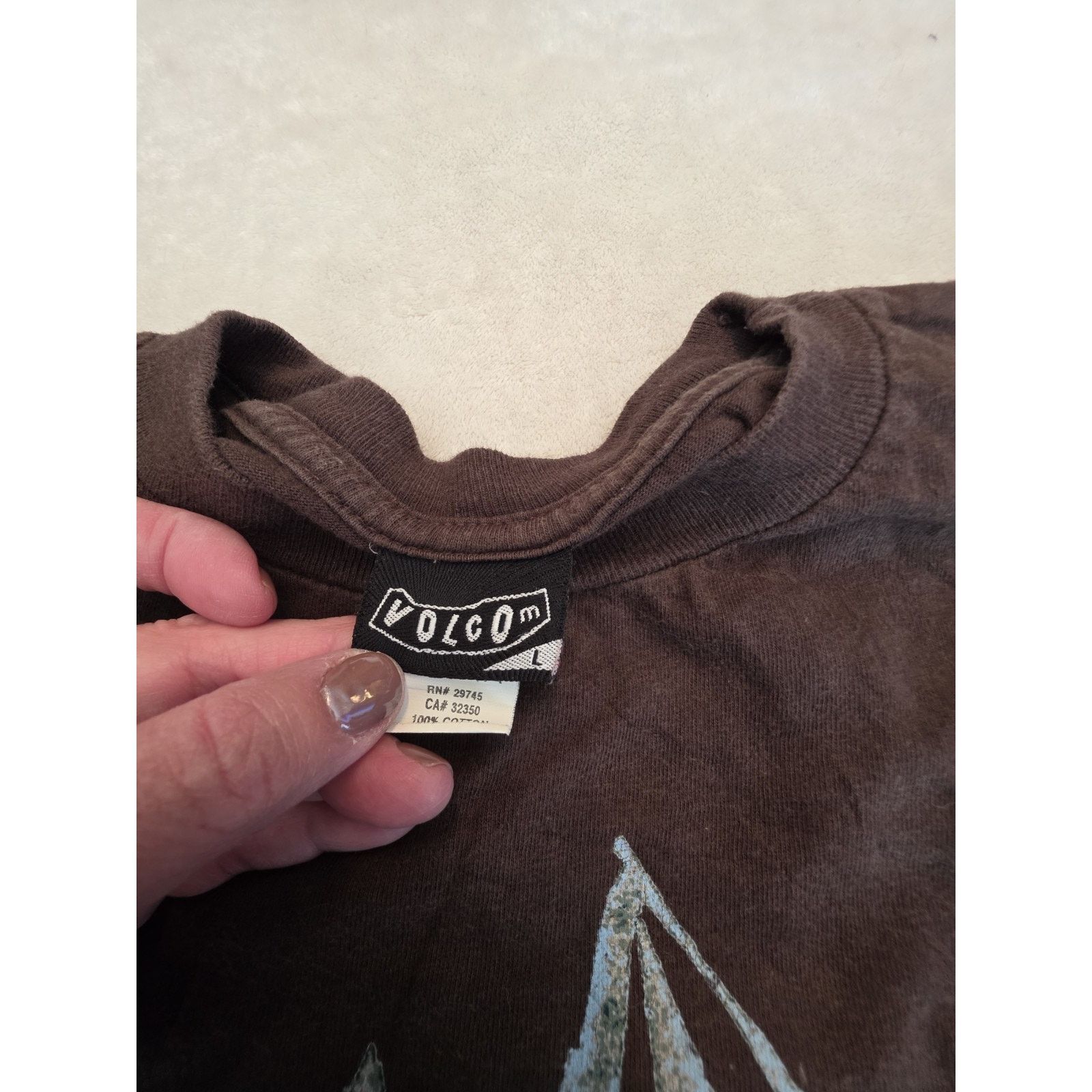 Volcom Volcom Men's Size Large Short Sleeve Brown Graphic T-Shirt Size US L / EU 52-54 / 3 - 4 Thumbnail