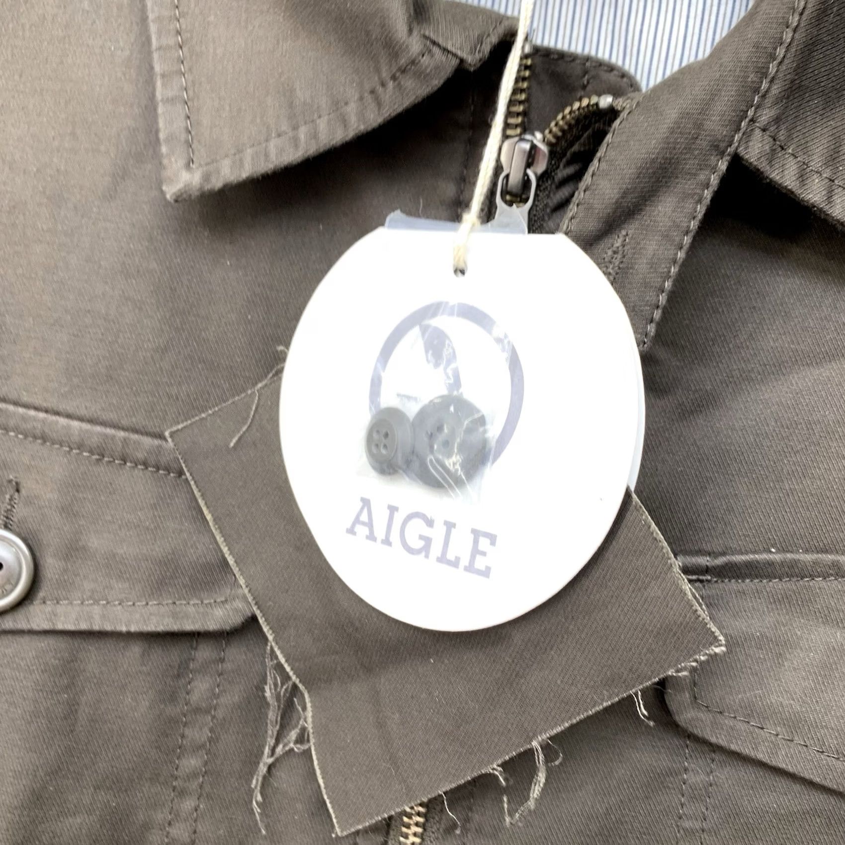 Aigle Aigle Jacket Mens M Dark Brown Full Zip Up Windbreaker Winter Regular Fit Logo Zipper Jacket Coat Brown Mens Size US M / EU 48-50 / 2 - 6 Thumbnail