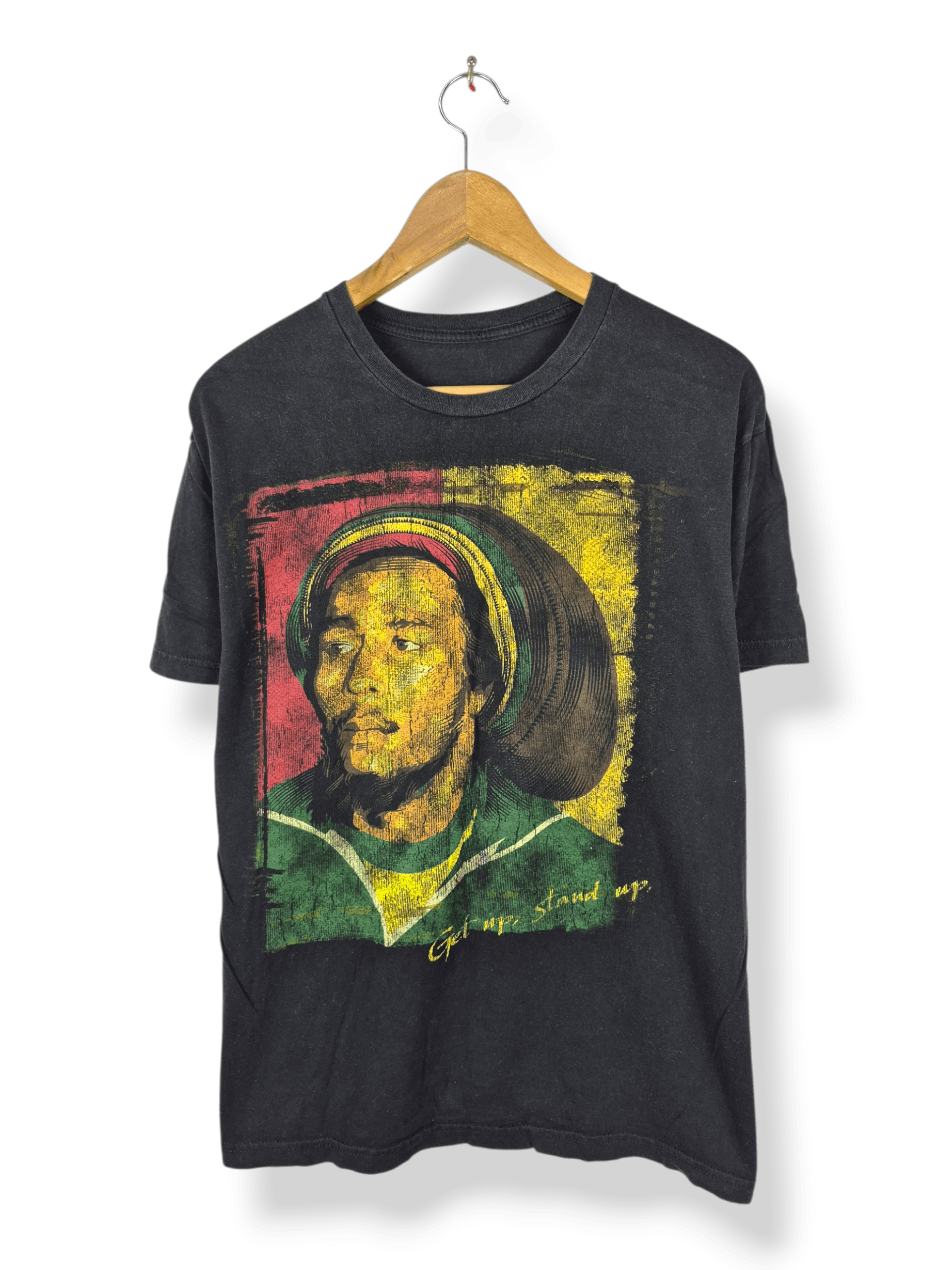 Bob Marley 🔥 Bob Marley Jah Rasta Big Print Band Tee Size US M / EU 48-50 / 2 - 1 Thumbnail