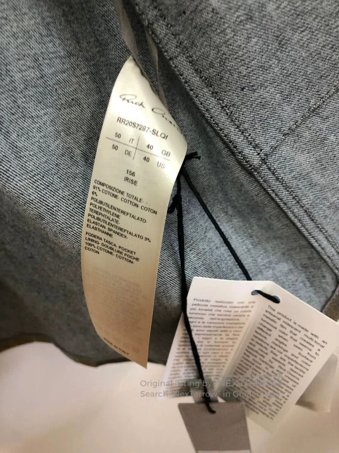 Rick Owens Rick Owens Color. Size US M / EU 48-50 / 2 - 3 Thumbnail