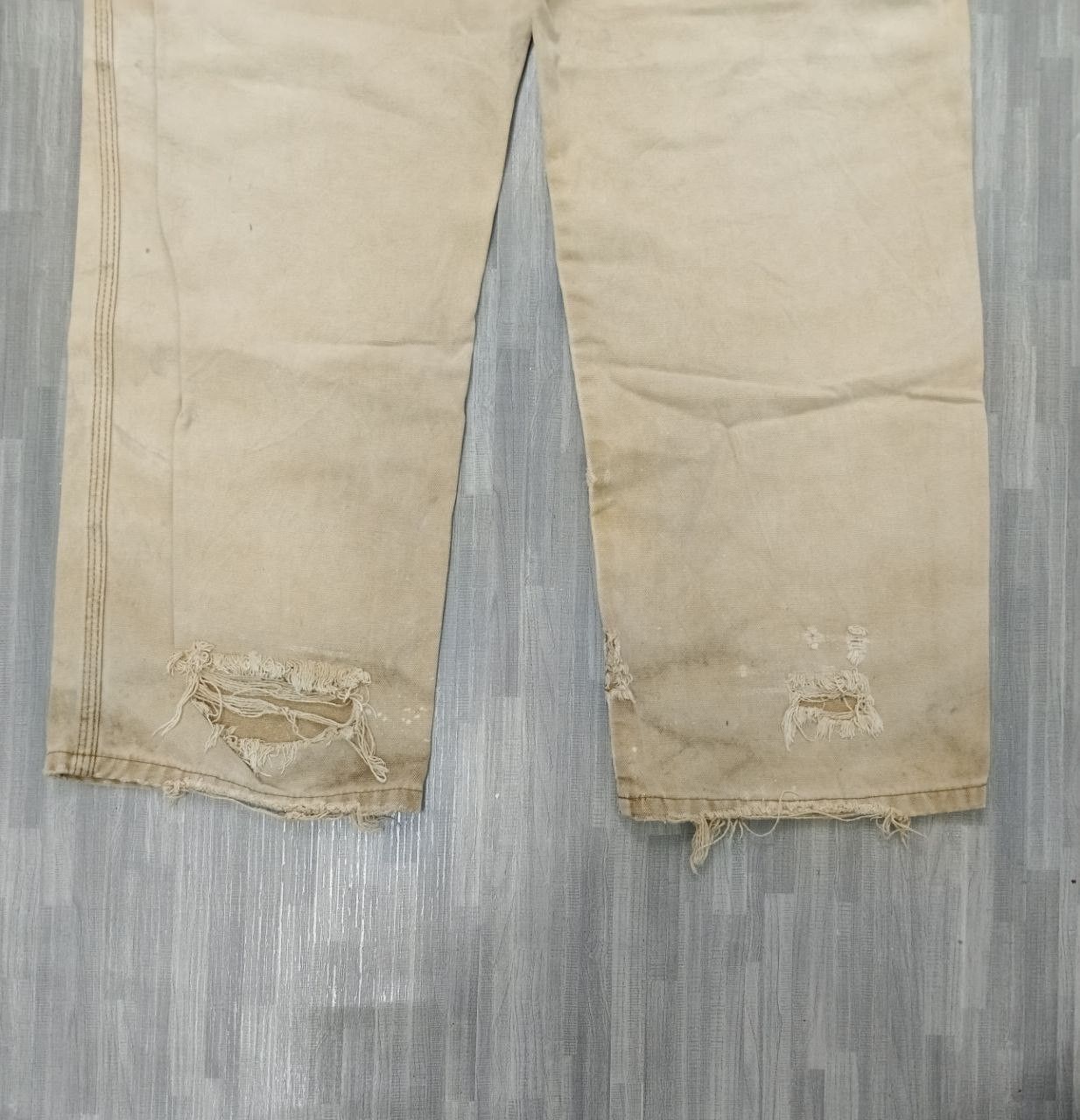Vintage SICK DICKIES CARPENTER DISTRESSED DENIM PANTS Size US 34 / EU 50 - 6 Thumbnail