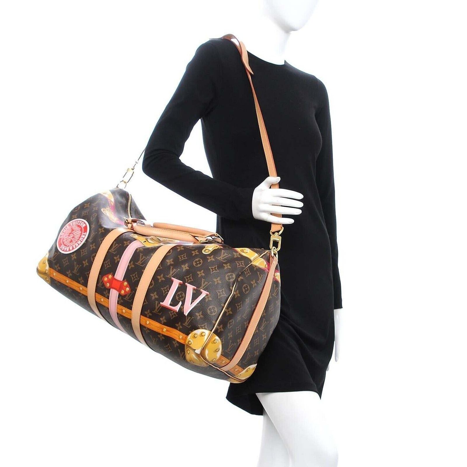 Louis Vuitton Louis Vuitton Keepall Bandouliere Monogram Travel Bag Size ONE SIZE - 3 Thumbnail