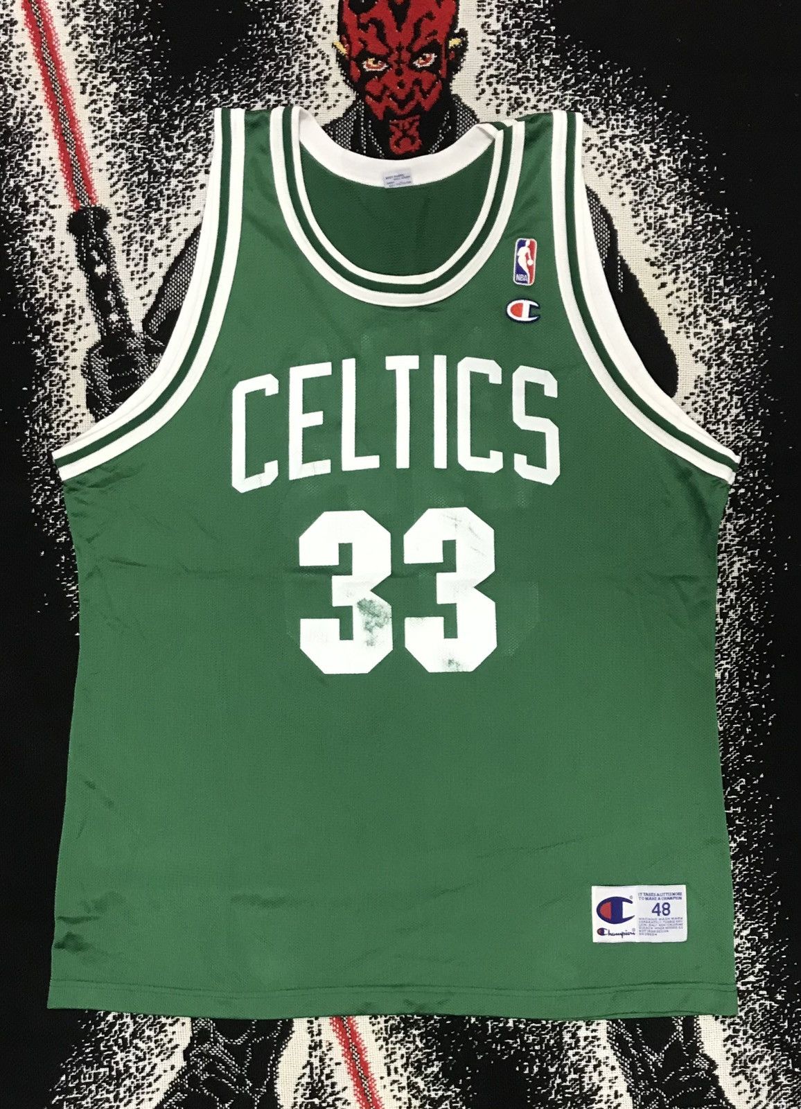 Other Vintage 90’s Boston Celtic Larry Bird NBA Jersey Champion Size US XL / EU 56 / 4 - 1 Thumbnail