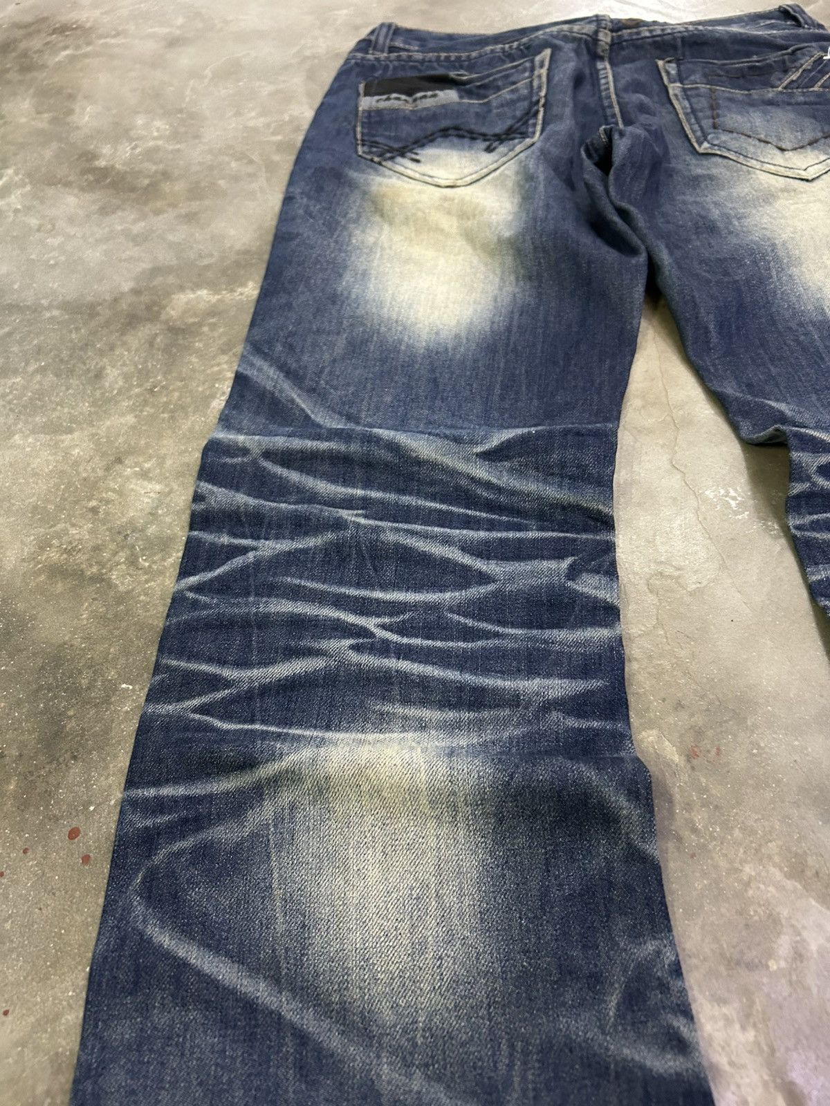 If Six Was Nine Jianai Denim Stacked Grunge Fit Heavy Fade Whisker Washed Size US 28 / EU 44 - 16 Thumbnail