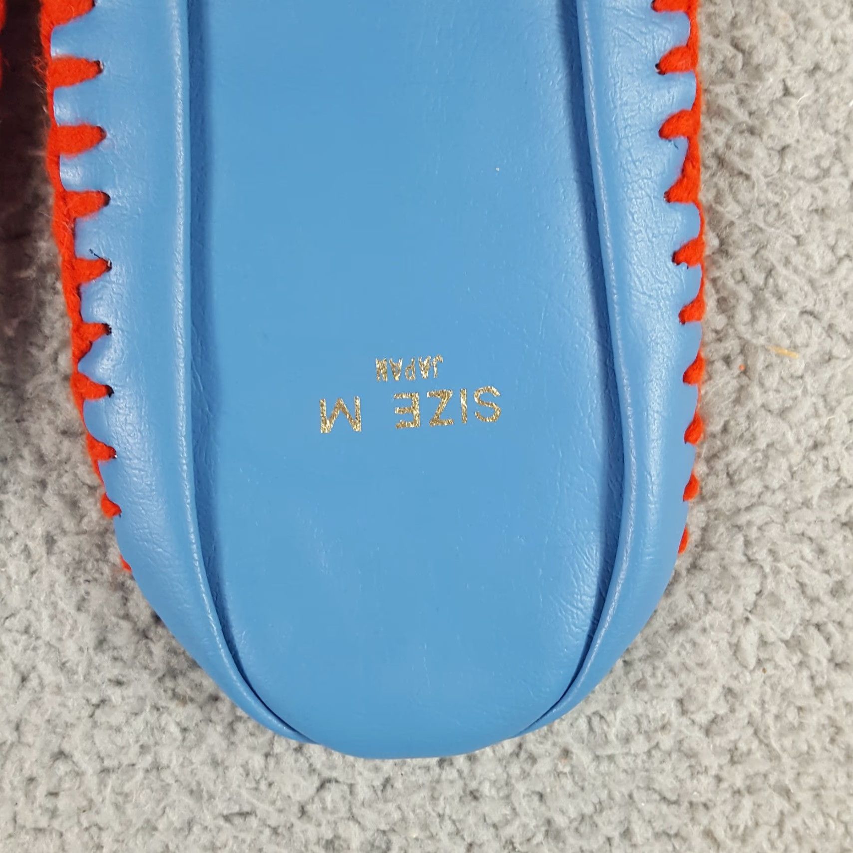 Vintage VINTAGE Ripon 70s Knit Slippers Leather Bottom Slip-On Wool Upper Medium Women Shoes Blue Slipper 70s Retro Casual Slip-On Size 32" / US 10 / IT 46 - 6 Thumbnail