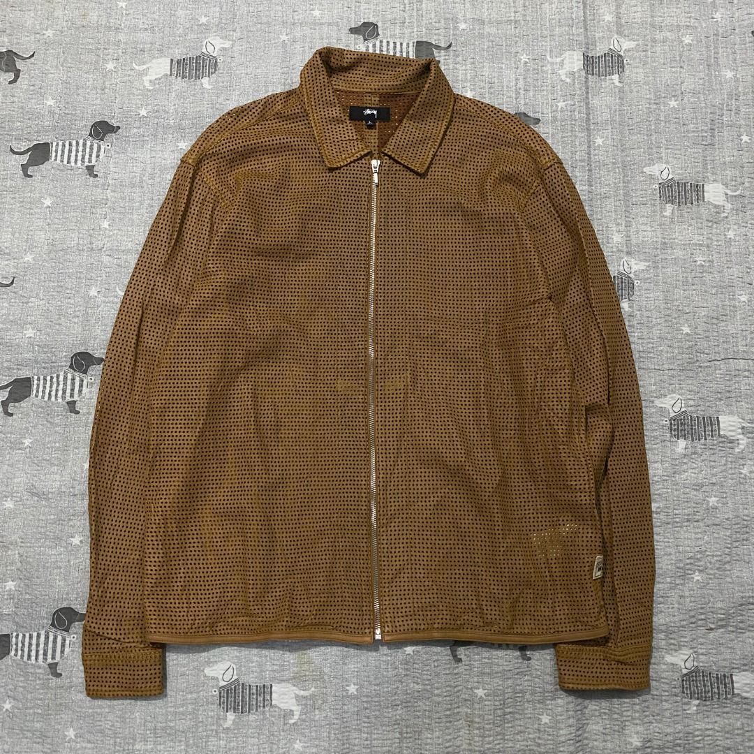 Stussy Stussy Perforated Leather Jacket L Size US L / EU 52-54 / 3 - 2 Thumbnail