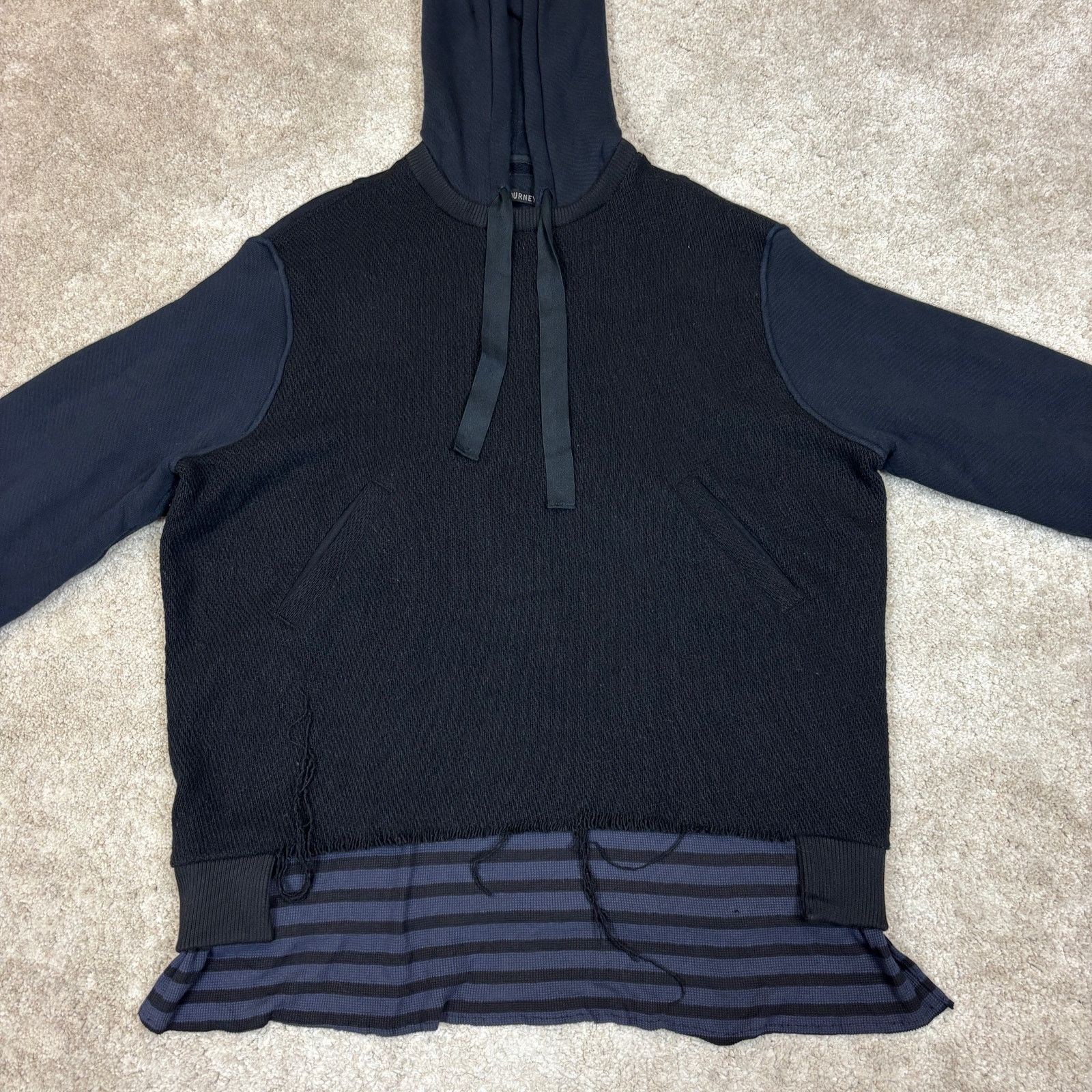 LongJourney LongJourney Deconstructed Hoodie Men's Large Grunge Punk Emo Size US L / EU 52-54 / 3 - 2 Thumbnail
