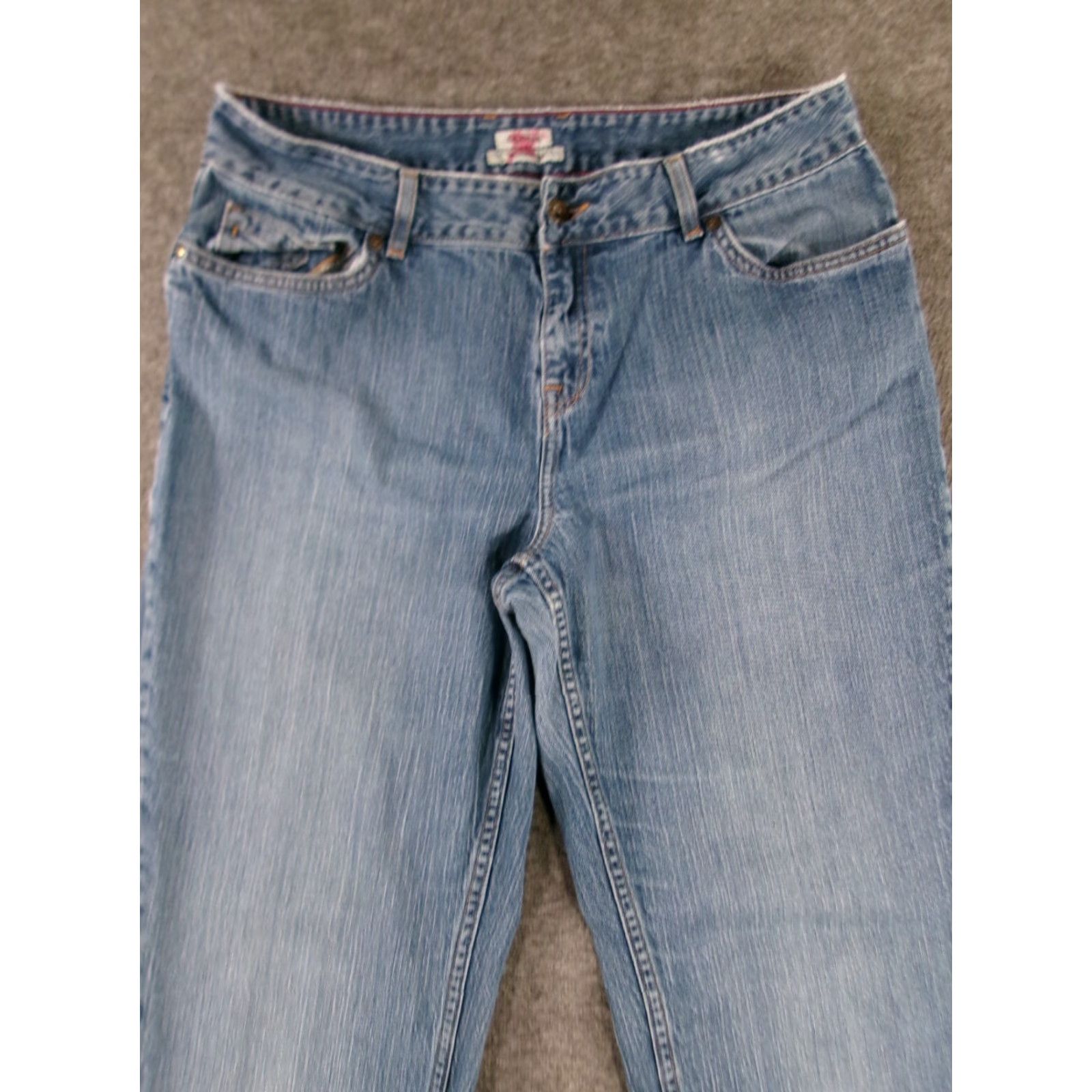 Vintage L.L. Bean Jeans Women 12 Tall Blue Straight Denim 5-Pocket Mid Rise 30.5in 80s 90s Western Womens Size 34" / US 12 / IT 48 - 2 Thumbnail