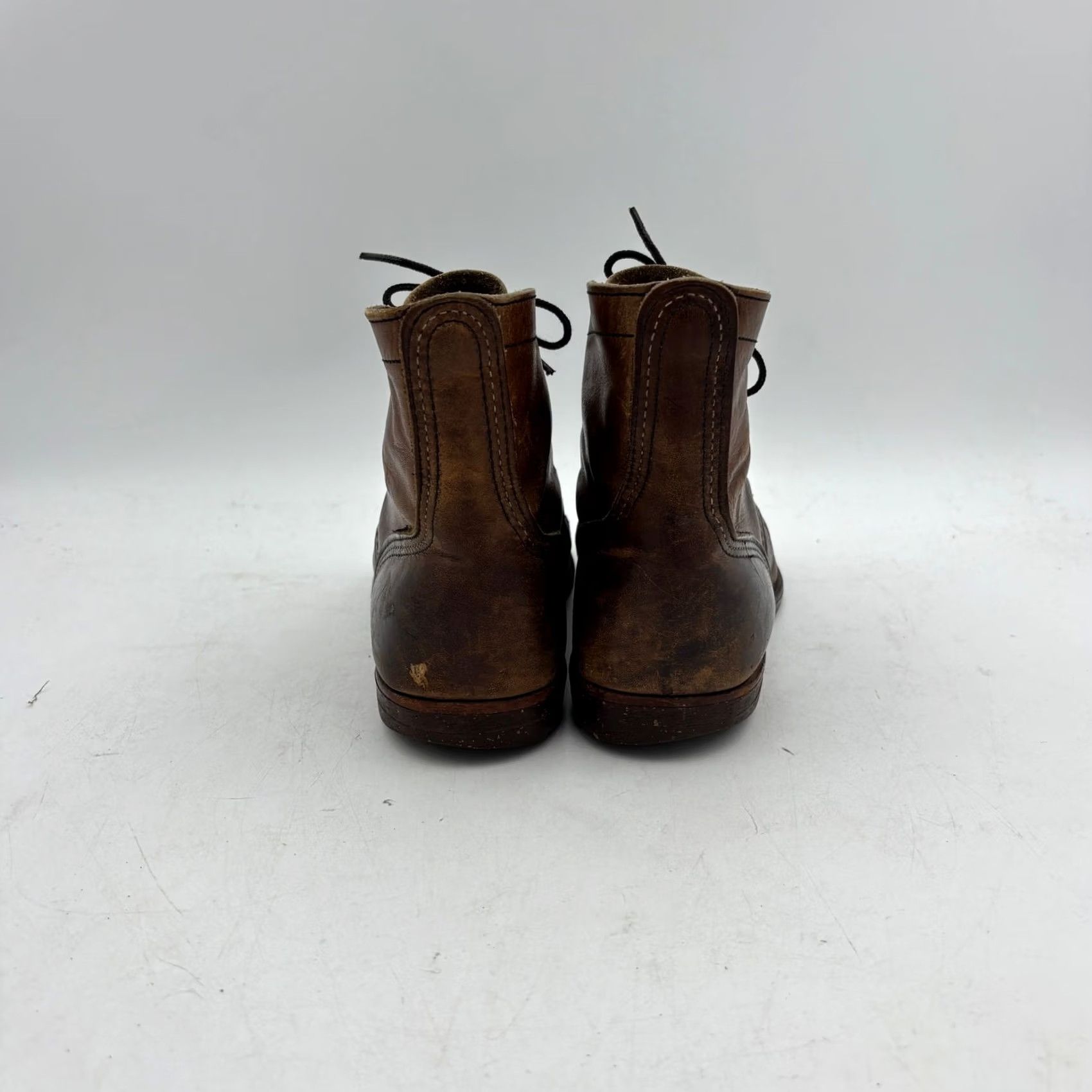 Red Wing Red Wing Work Boots Men's 7.5D Workwear Leather 6 Inch Iron Ranger Combat Brown Size US 8 / EU 41 - 4 Thumbnail