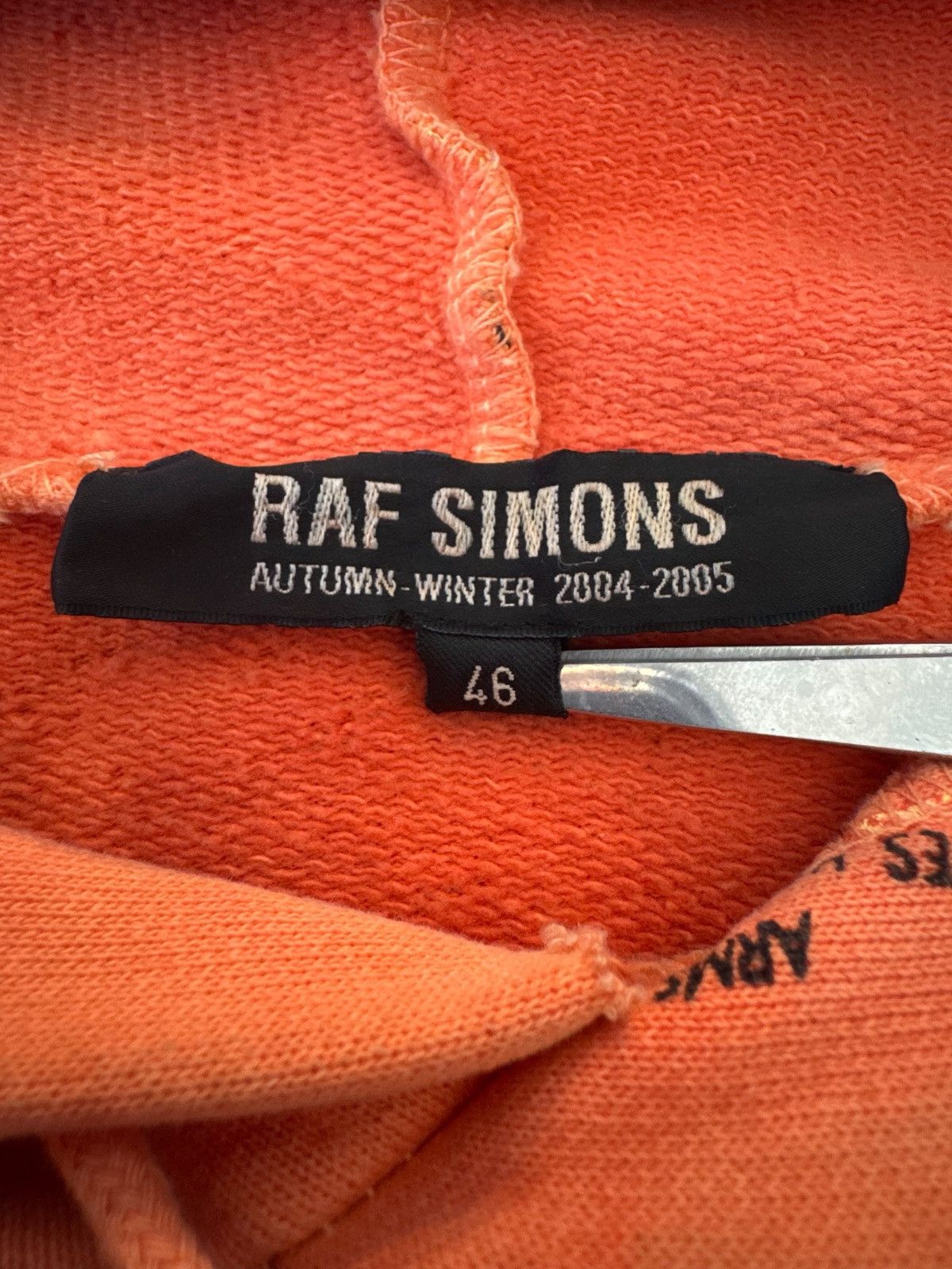 Raf Simons Raf Simons AW2004-2005 orange paisley hoodie Size US L / EU 52-54 / 3 - 2 Thumbnail